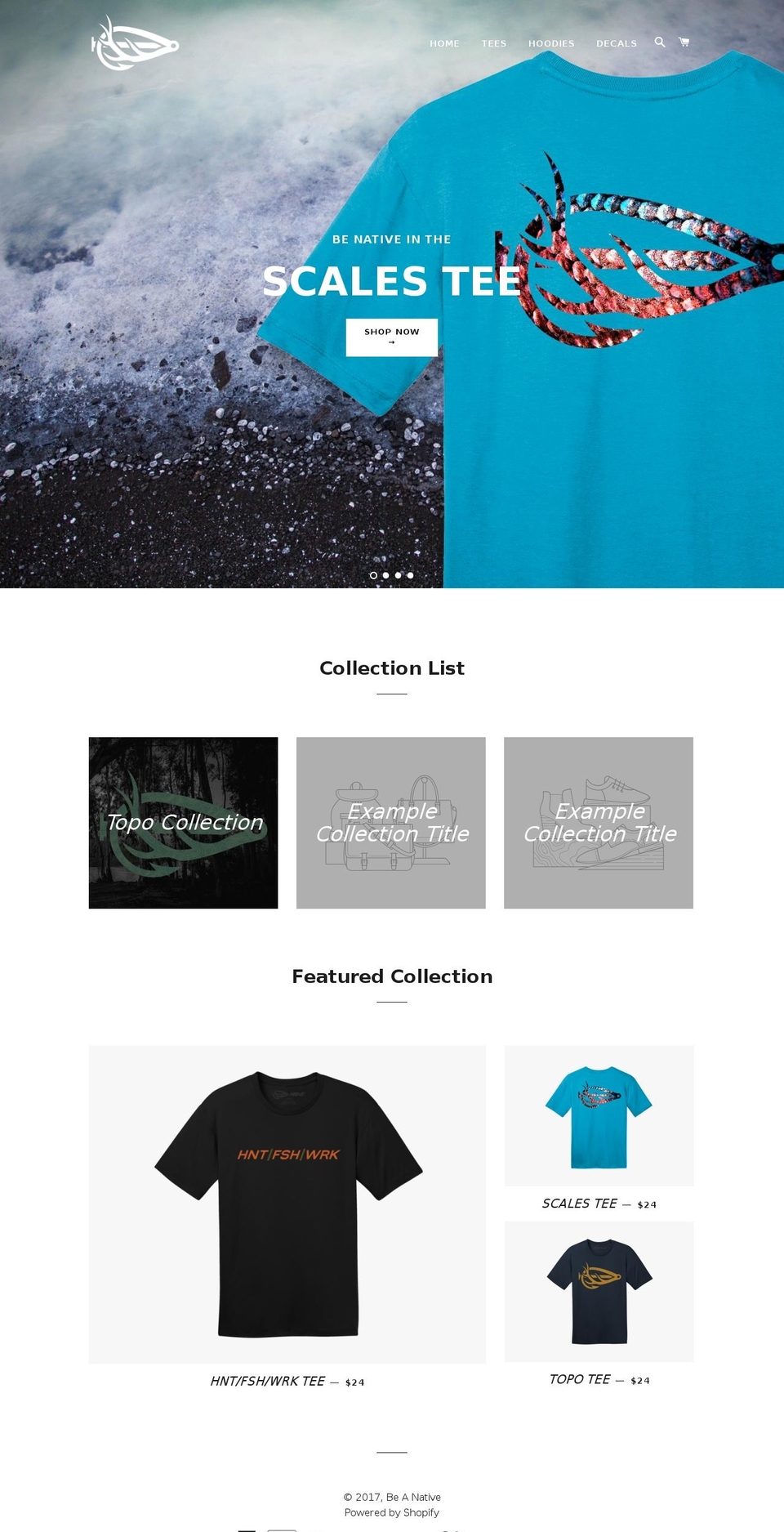 beanative.com shopify website screenshot
