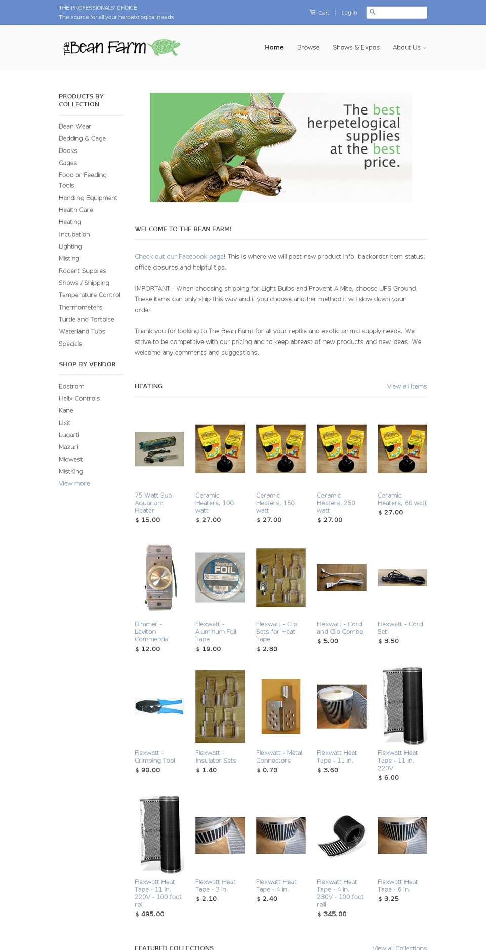 beanfarm.com shopify website screenshot