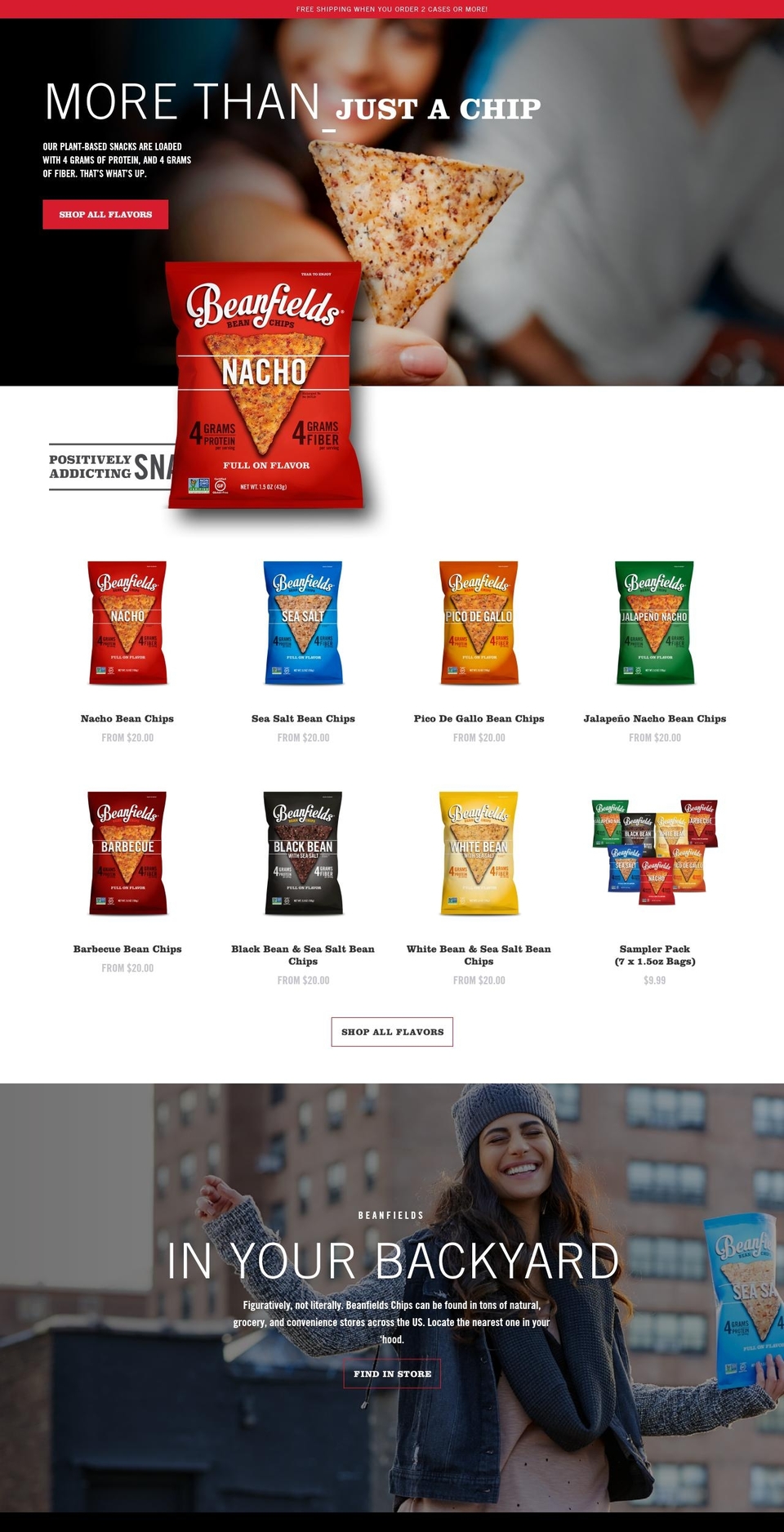 beanfields.com shopify website screenshot