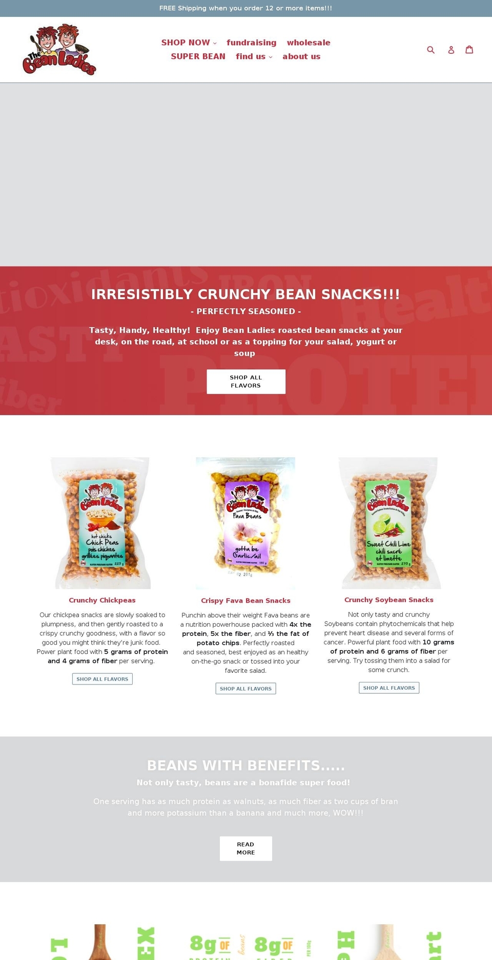 beanladies.com shopify website screenshot