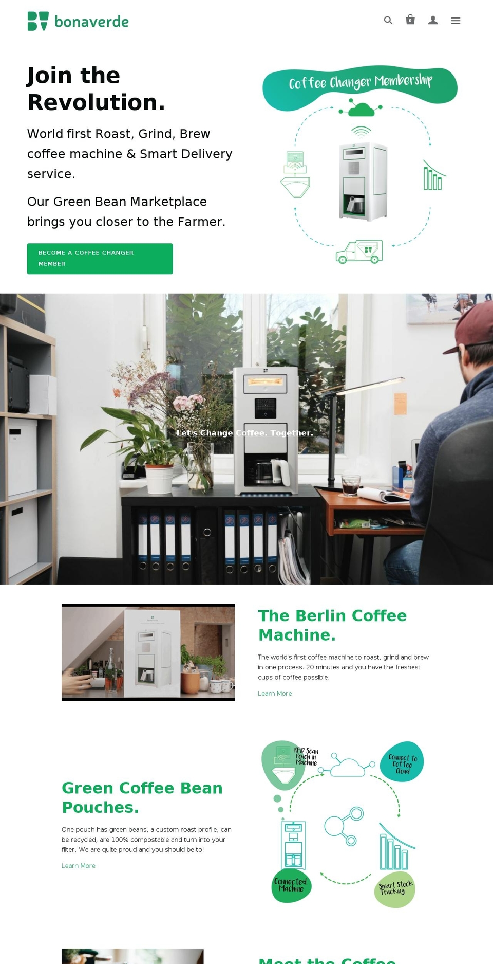 beansaregreen.net shopify website screenshot