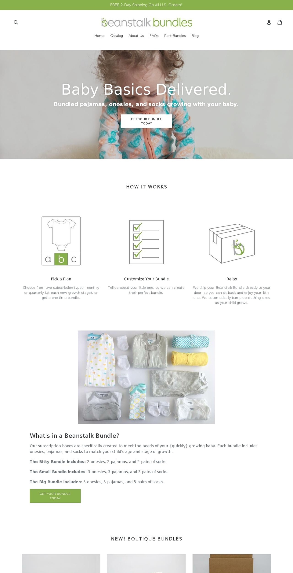 beanstalkbundles.com shopify website screenshot