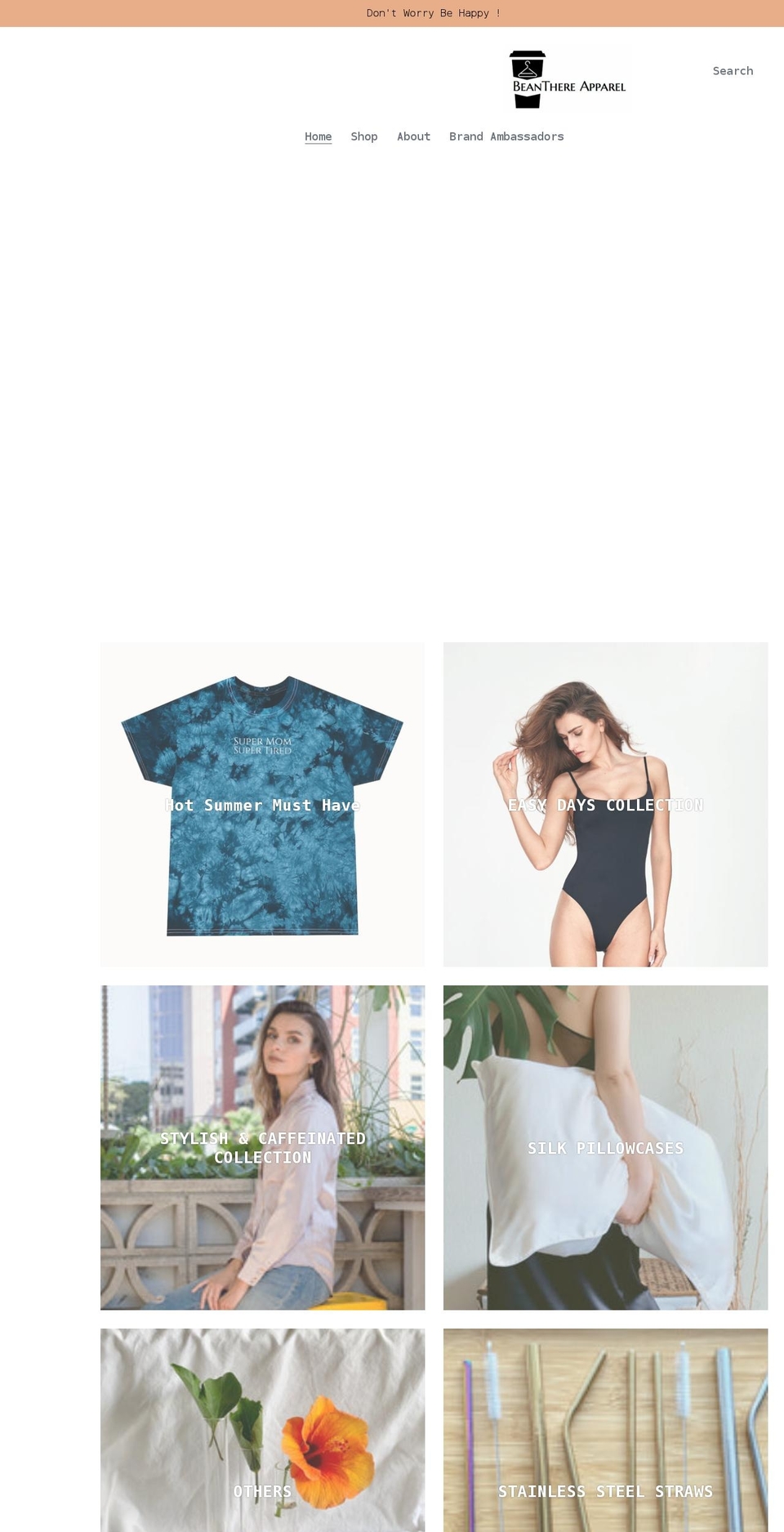 beanthereapparel.com shopify website screenshot