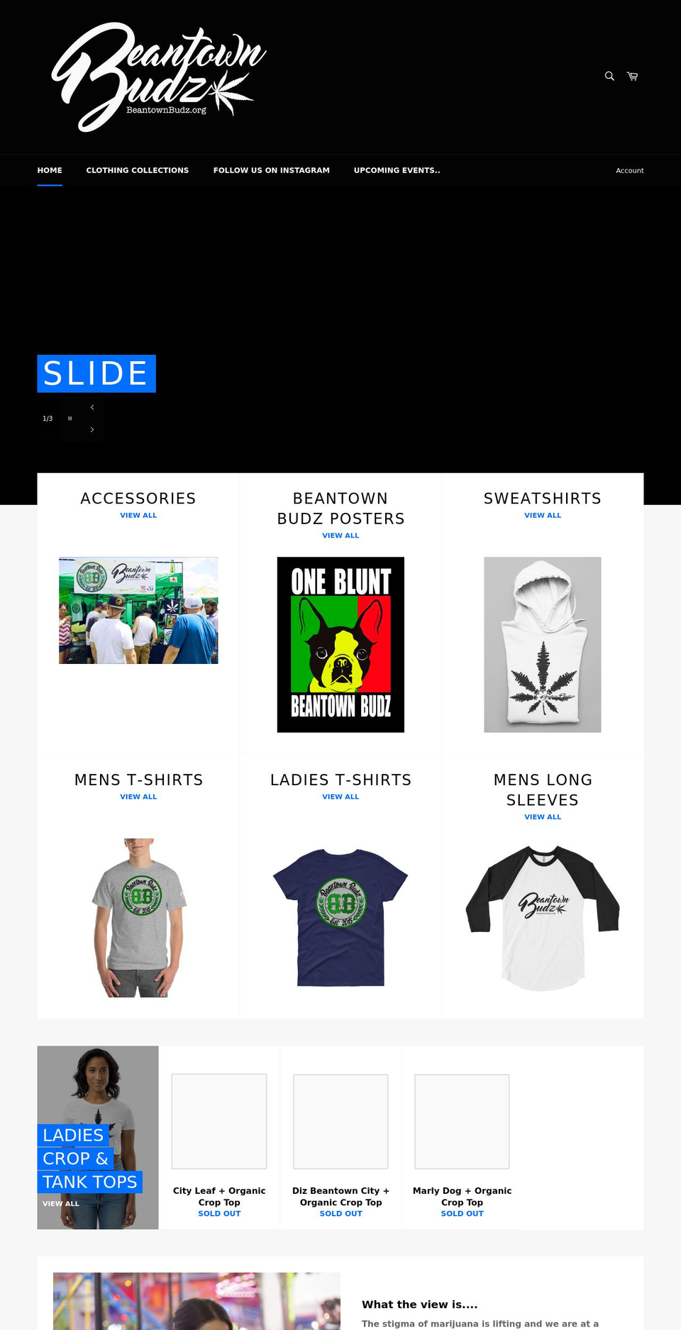beantownbudz.com shopify website screenshot