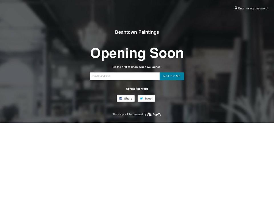 beantownpaintings.com — Shopify storefront screenshot