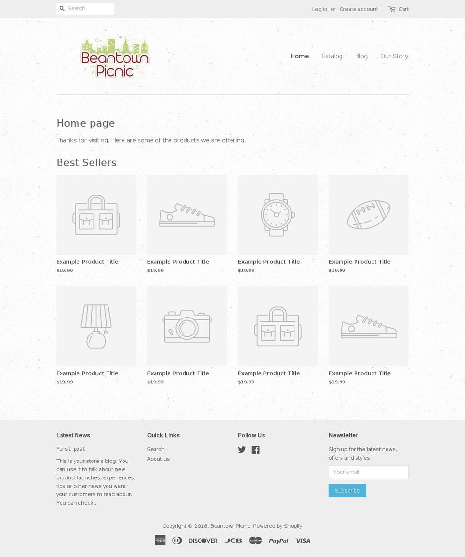 beantownpicnic.com — Shopify storefront screenshot