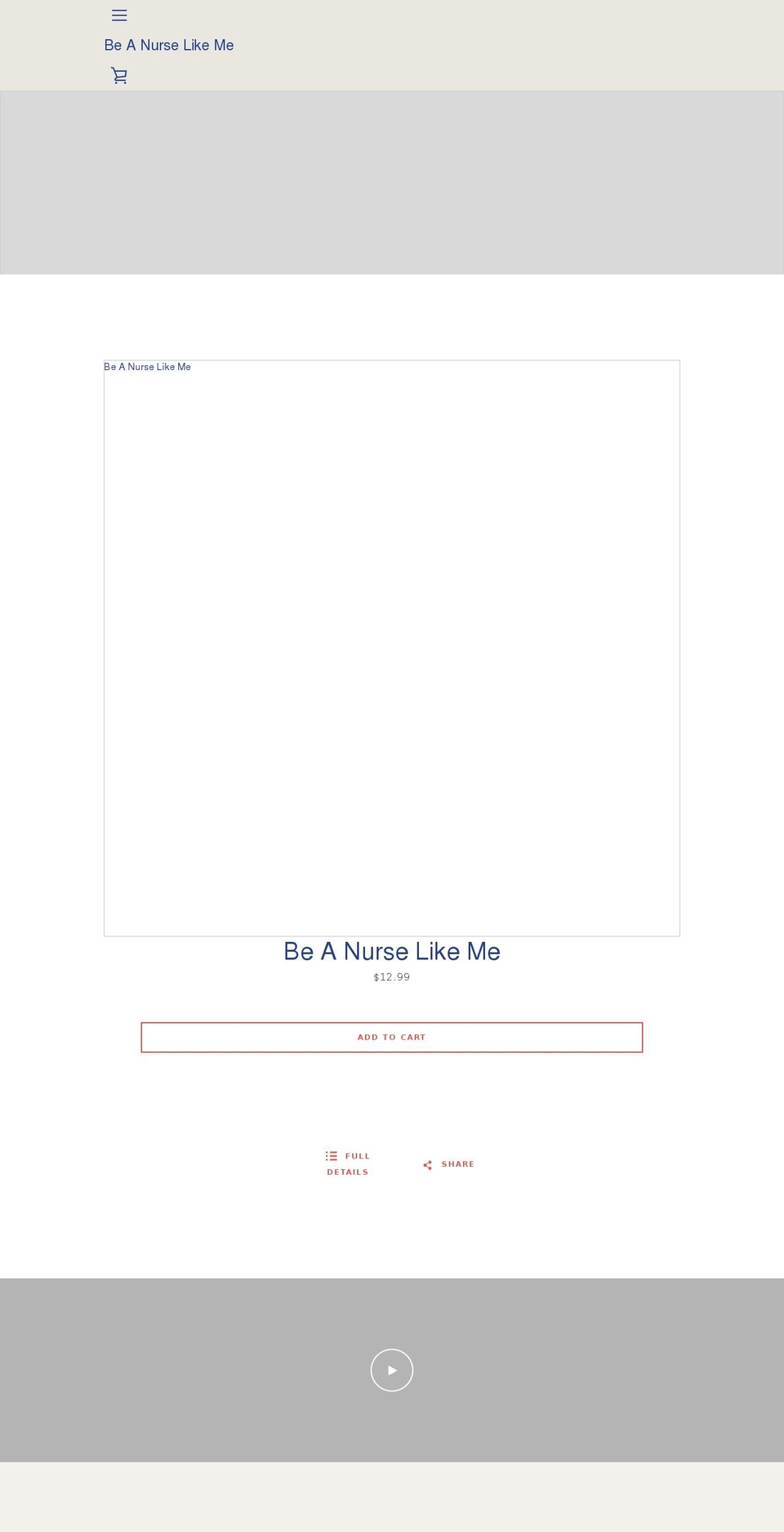 beanurselikeme.com shopify website screenshot