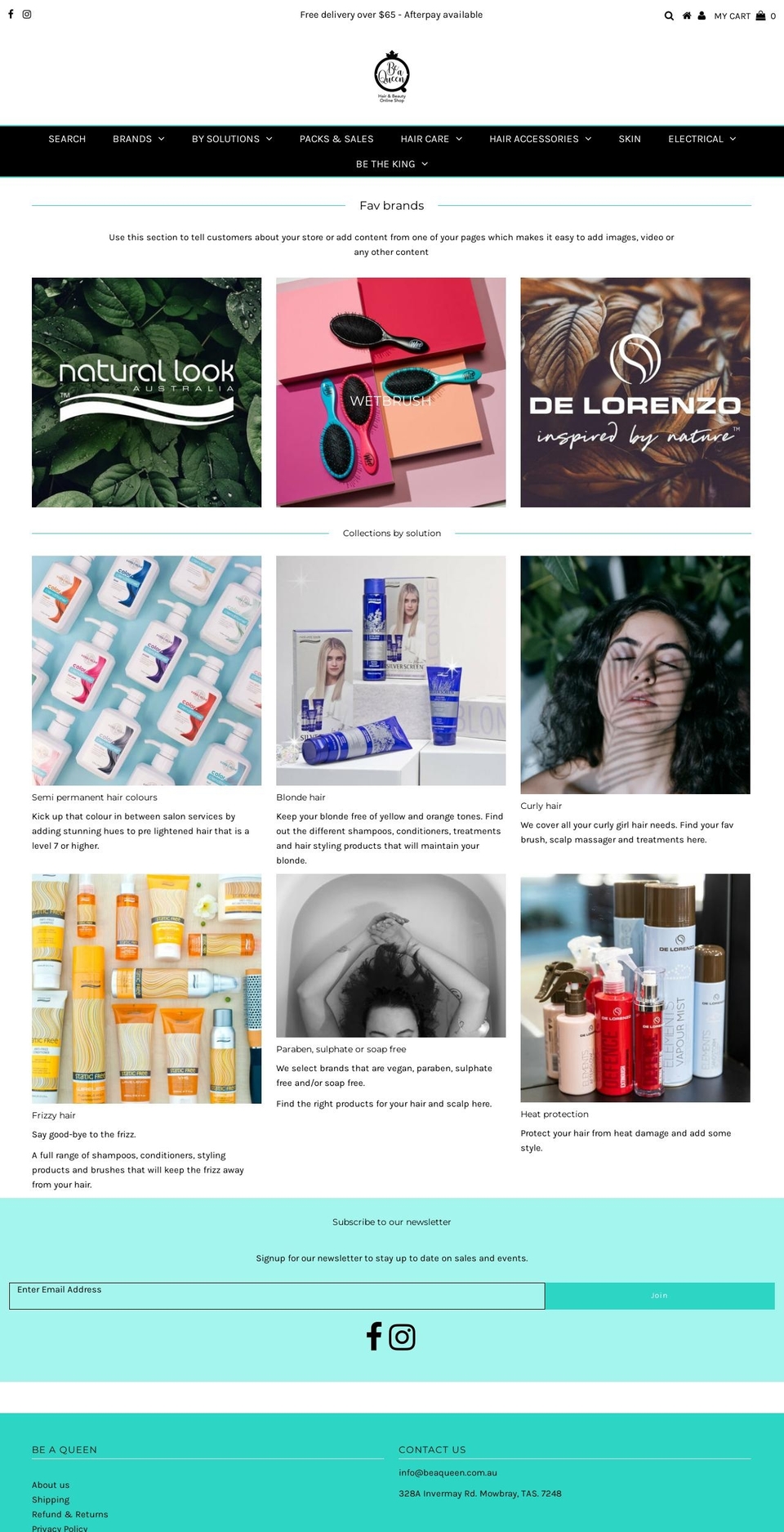beaqueen.com.au shopify website screenshot
