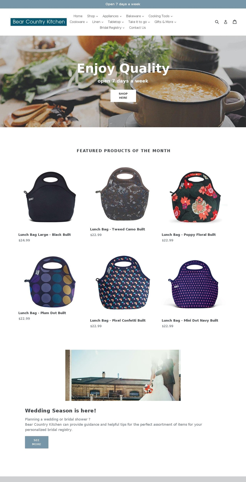 bearcountrykitchen.com — Shopify storefront screenshot