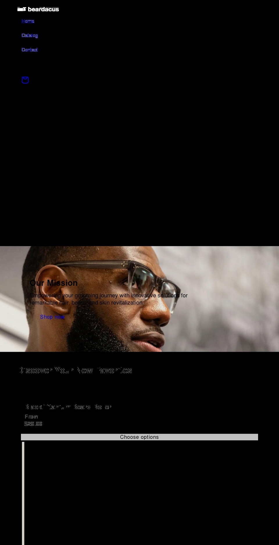 beardacus.com — Shopify storefront screenshot