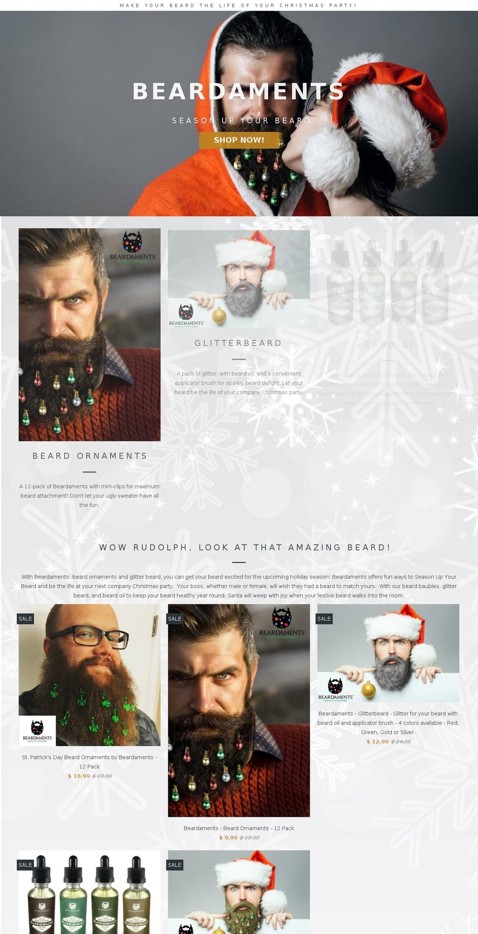 beardaments.com shopify website screenshot