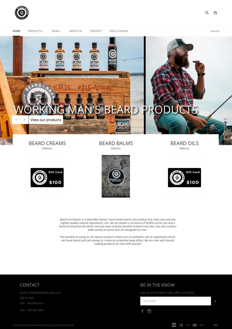Development theme (With RO) - RO widget WIP Shopify theme site example beardandbrawn.ca