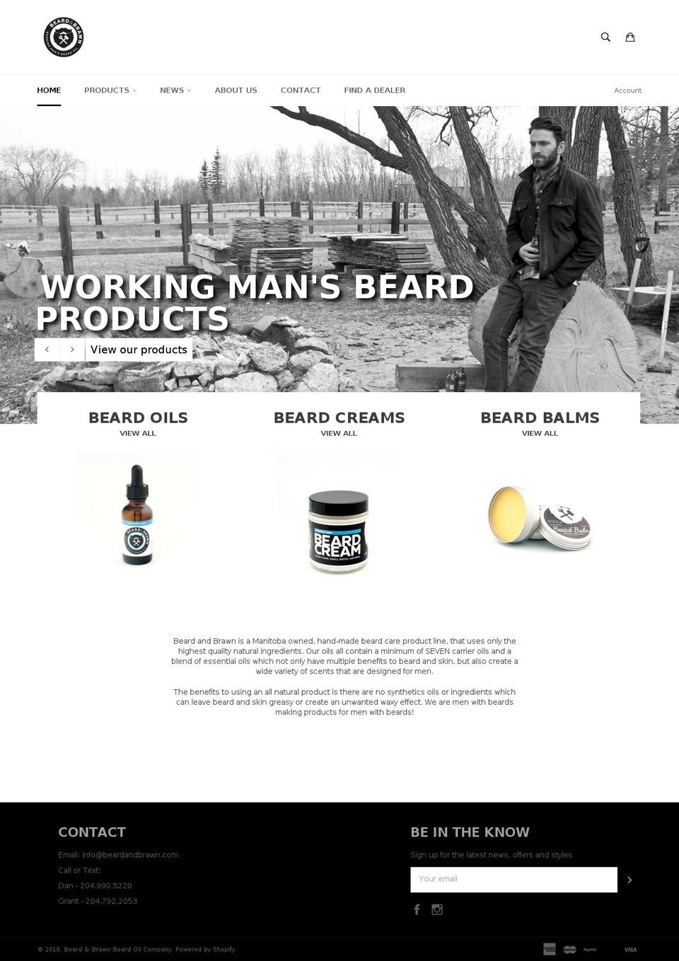 Development theme (With RO) - RO widget WIP Shopify theme site example beardandbrawn.com