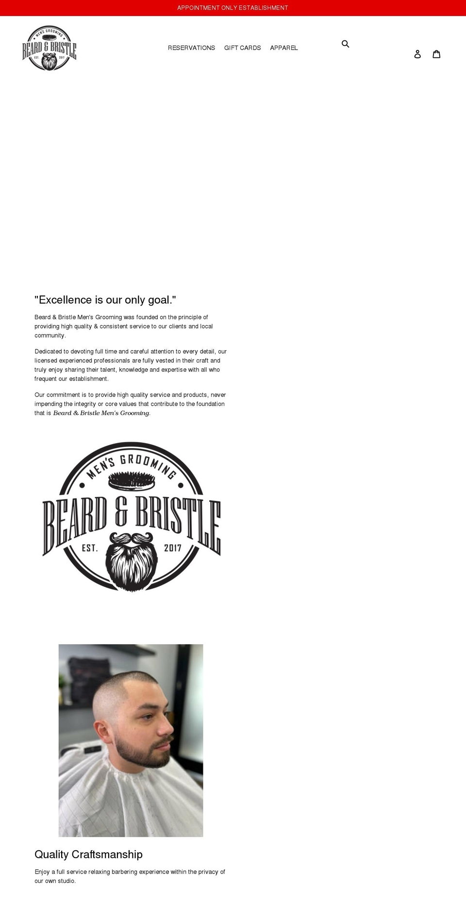 beardandbristle.com shopify website screenshot