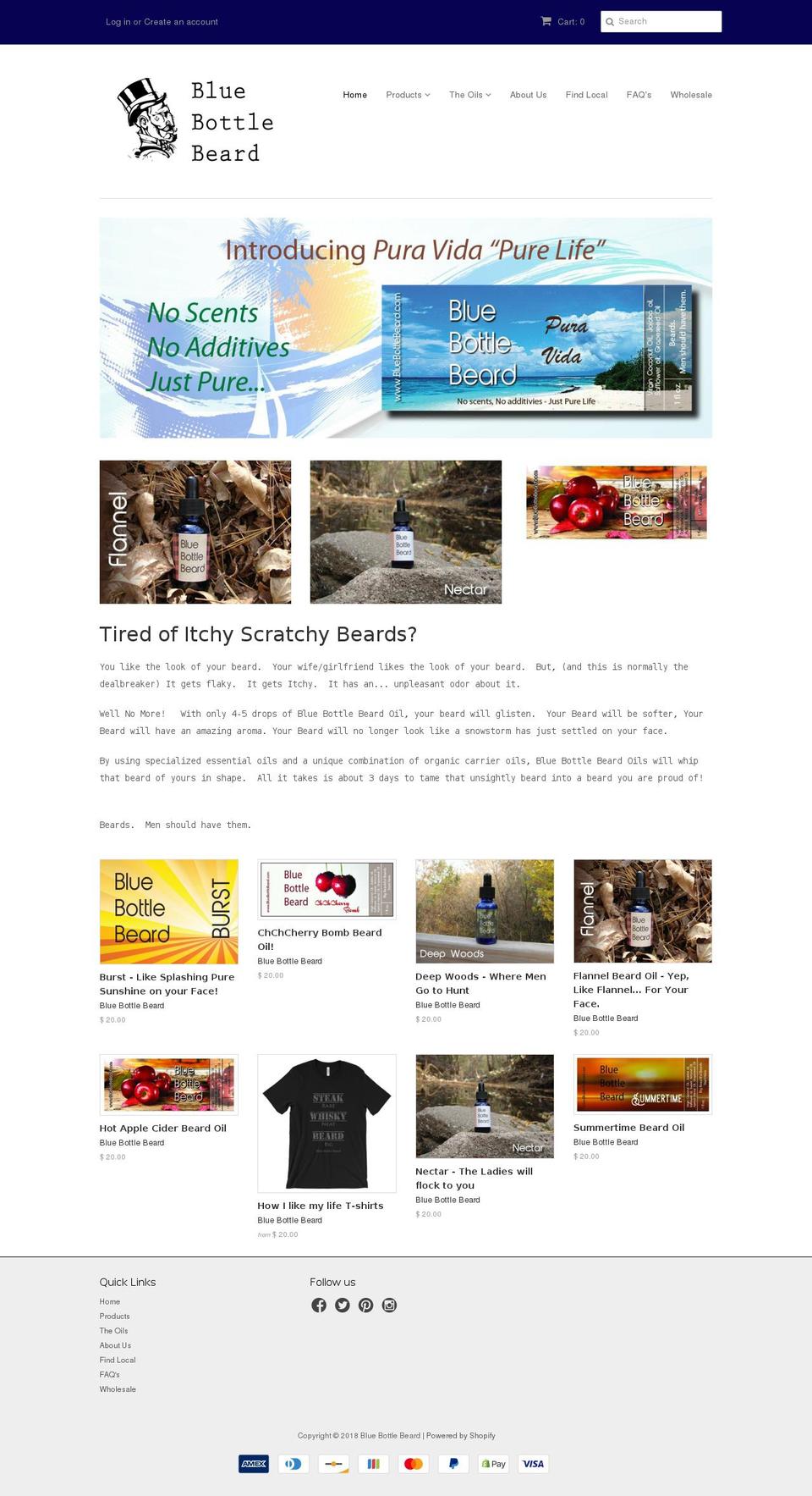 beardandwhiskers.com — Shopify storefront screenshot