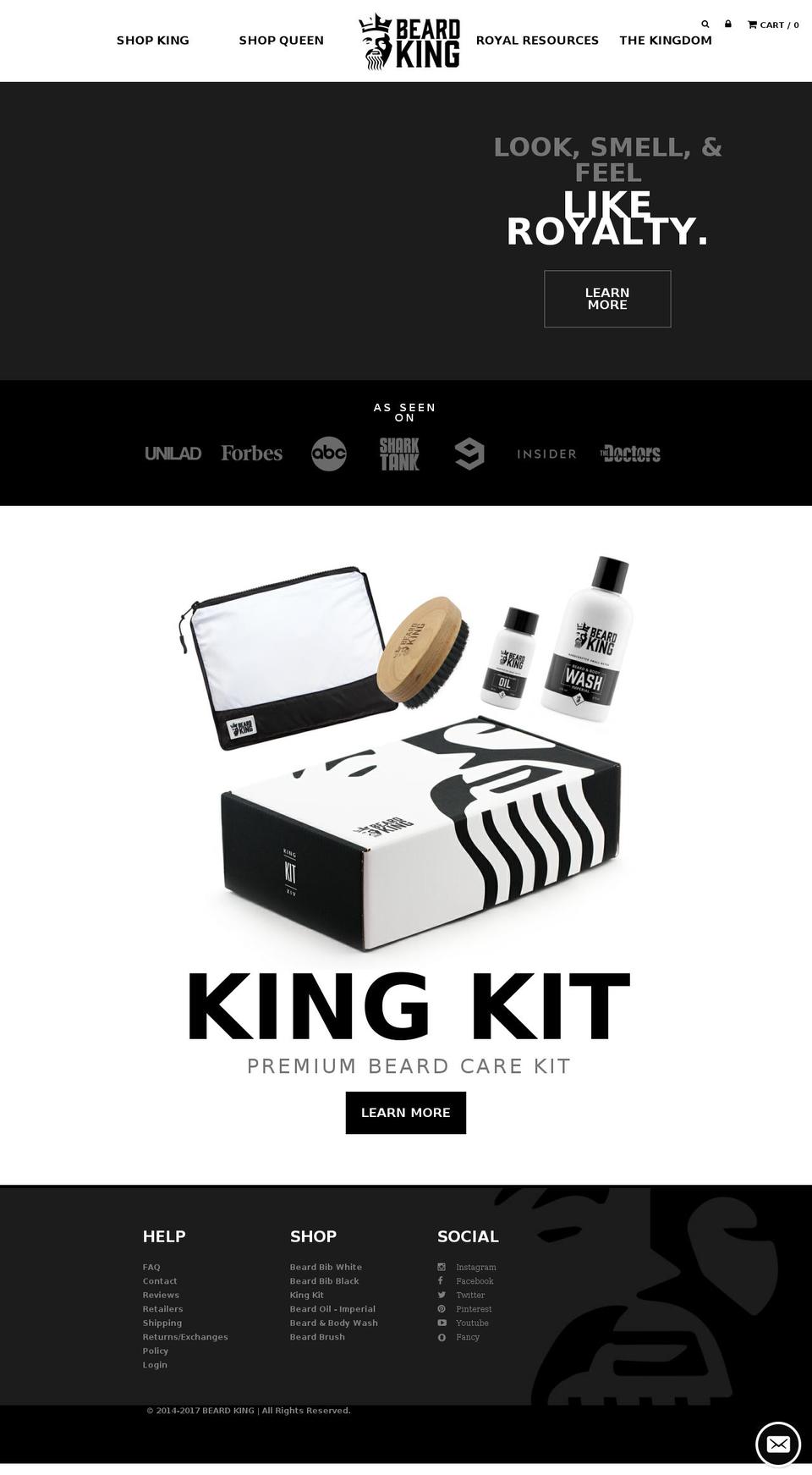 Beard King - Customizations - FB Settings Shopify theme site example beardbib.info