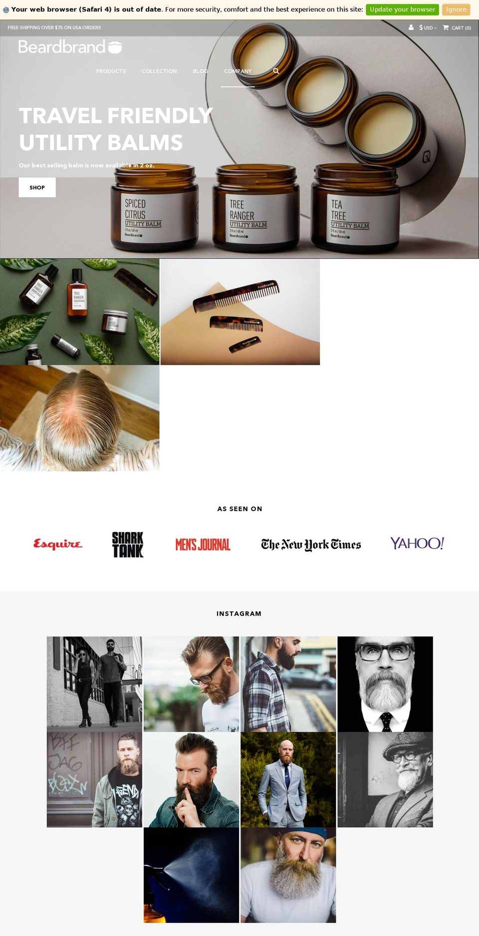 beardbrand.in shopify website screenshot