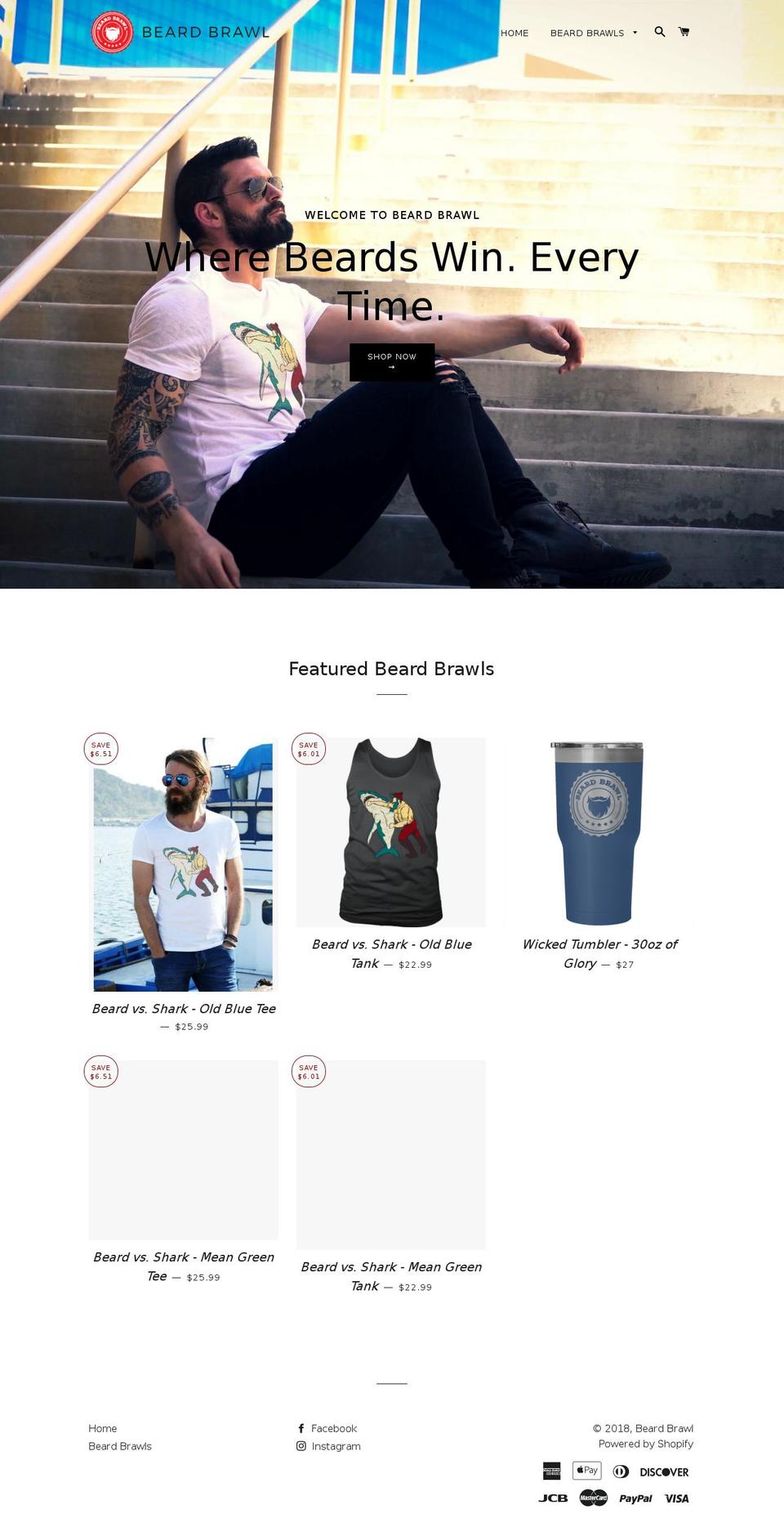 beardbrawl.com — Shopify storefront screenshot
