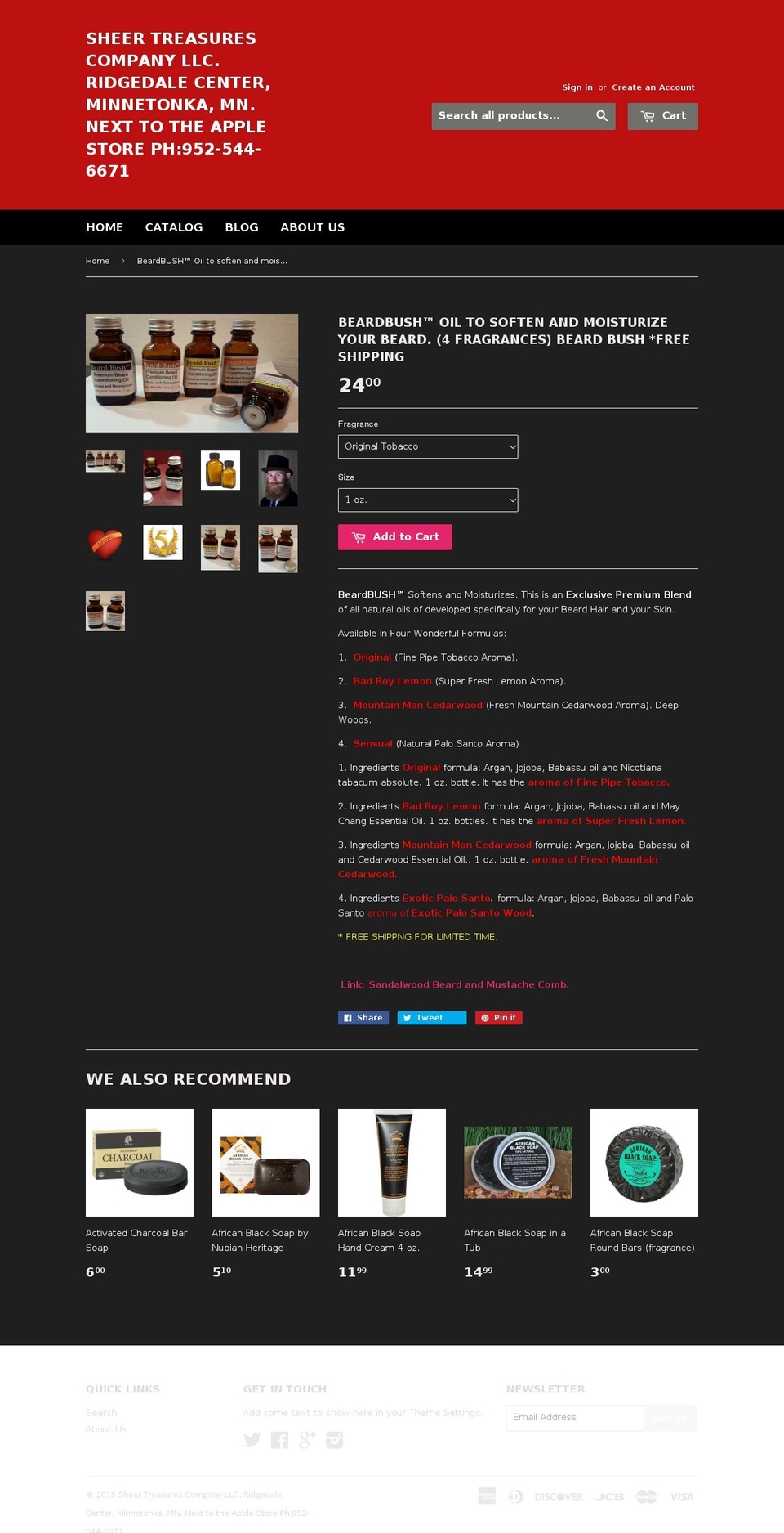 beardbush.com — Shopify storefront screenshot