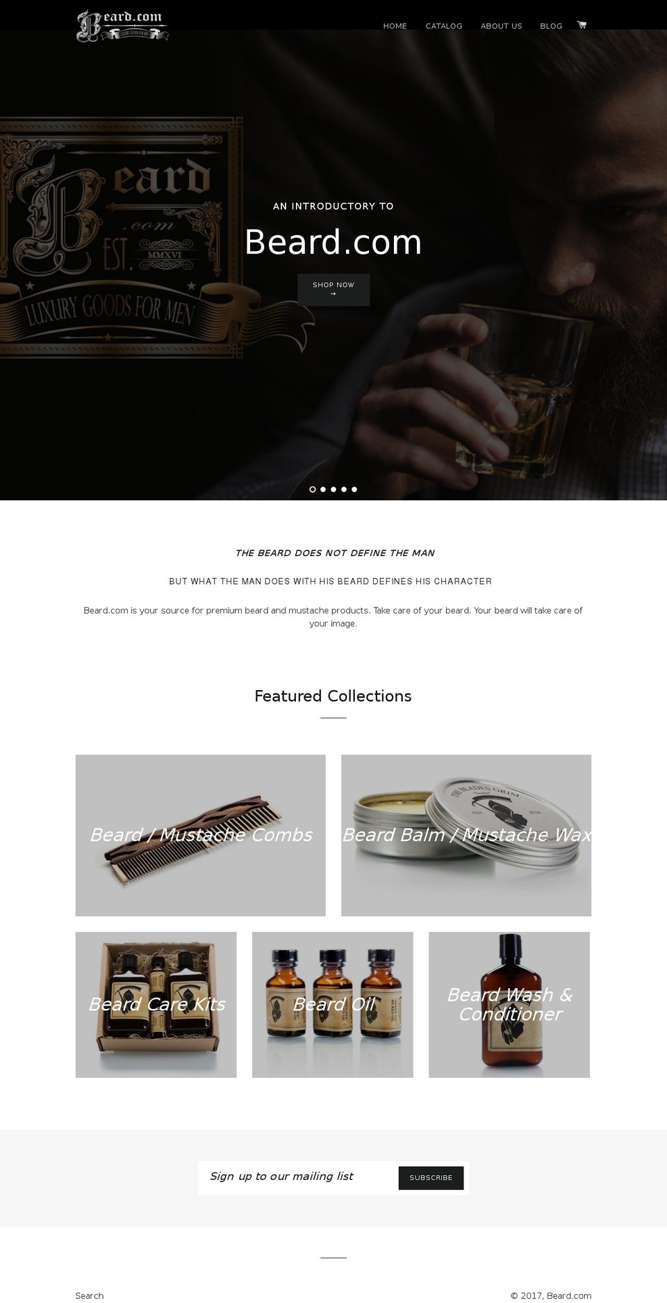beardcare.com shopify website screenshot