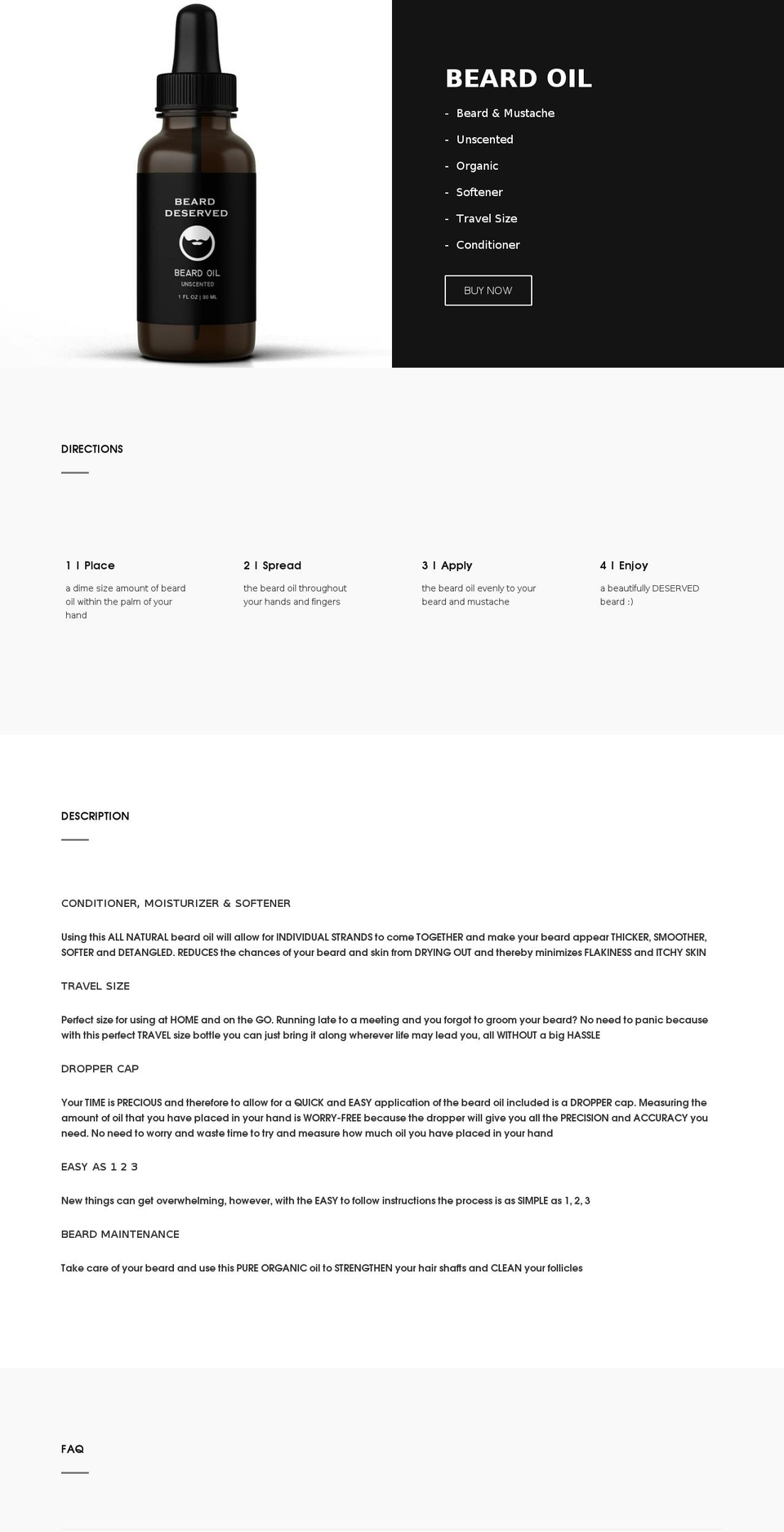bearddeserved.com — Shopify storefront screenshot