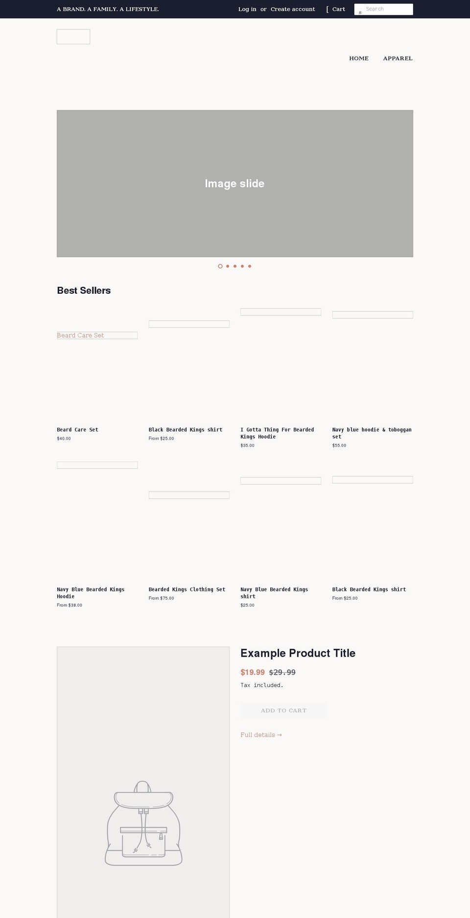 bearded-king.com — Shopify storefront screenshot