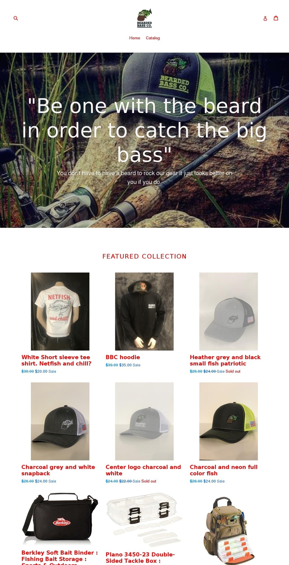 beardedbassco.com — Shopify storefront screenshot