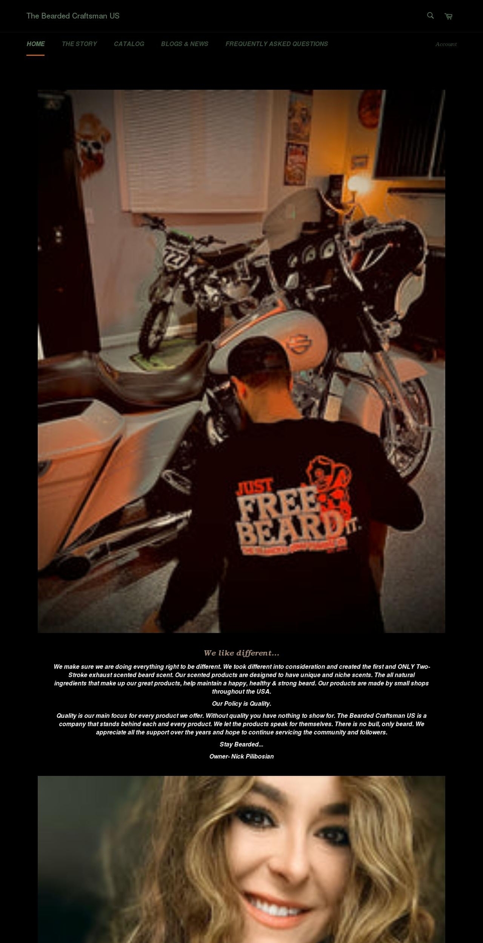 beardedcraftsmanus.com shopify website screenshot
