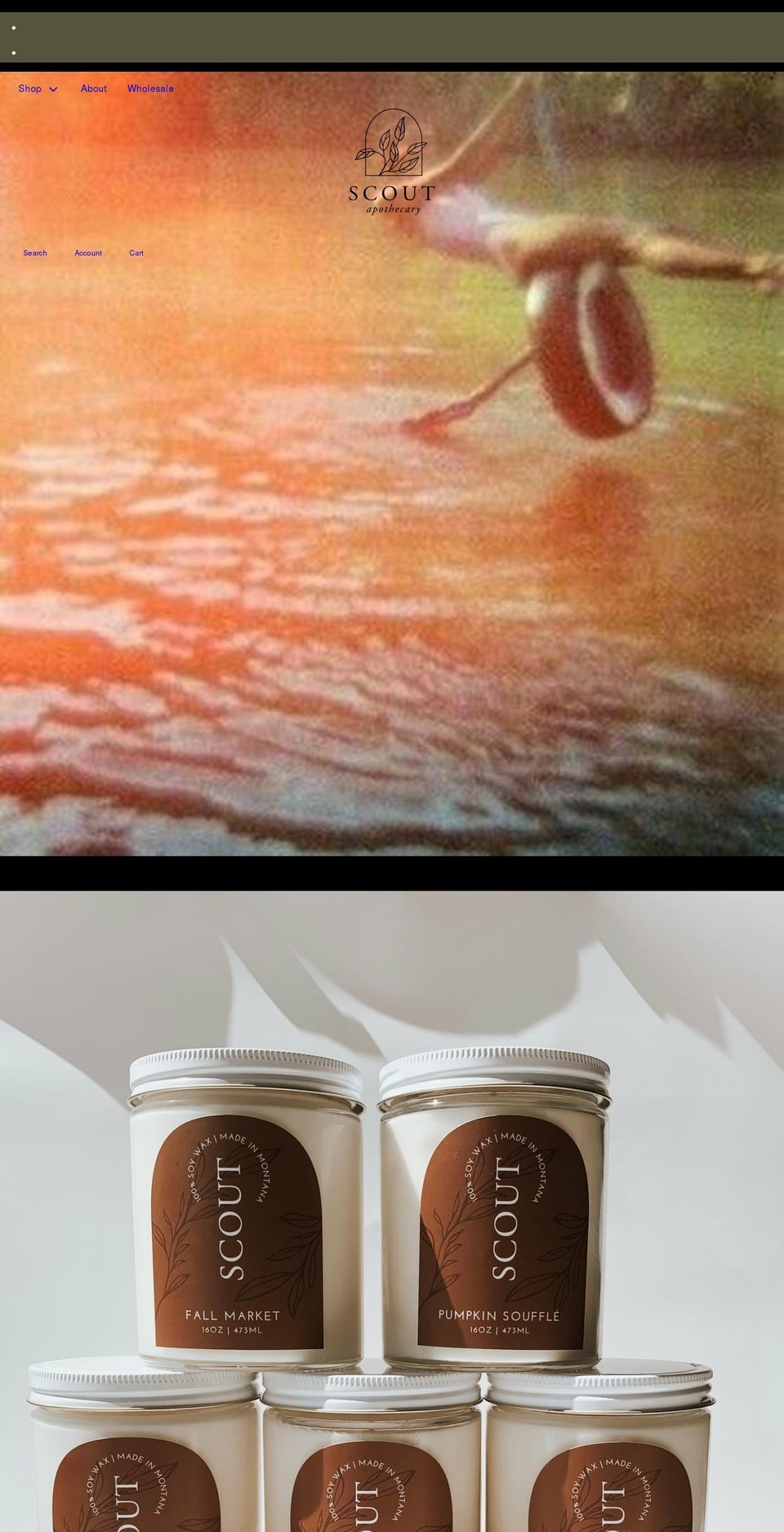 beardencandles.com — Shopify storefront screenshot
