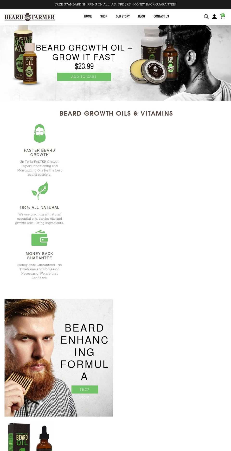 beardfarmer.com shopify website screenshot