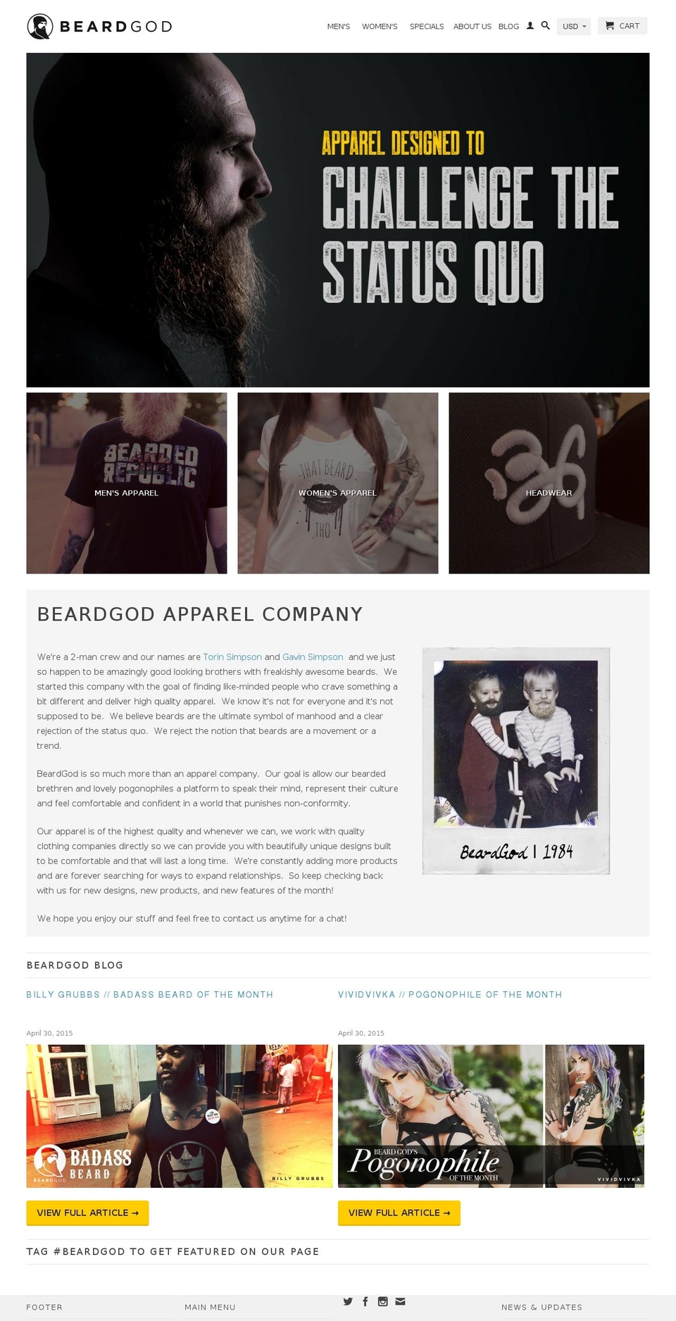 beardgod.info shopify website screenshot