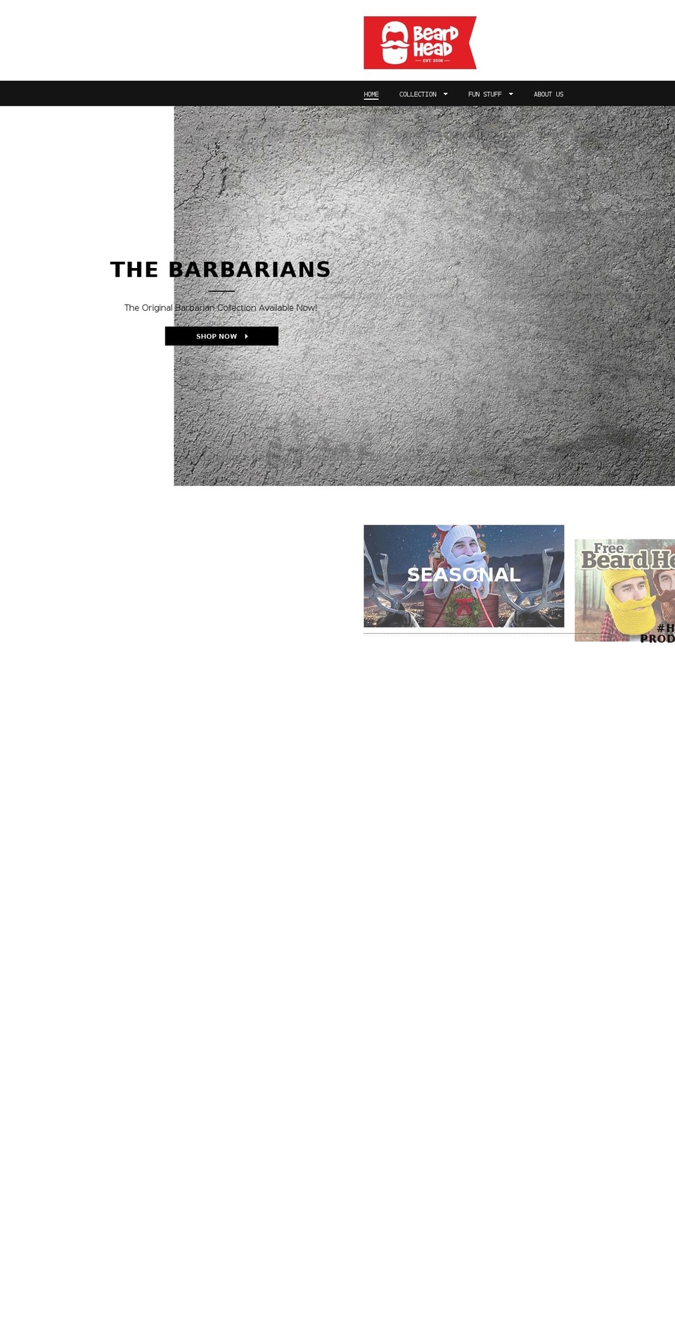 November 2016 Shopify theme site example beardhead.com