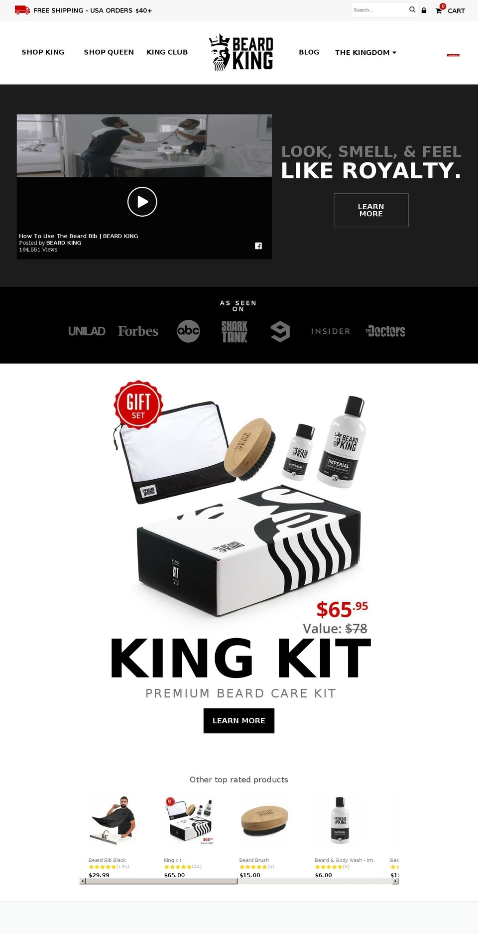 beardking.mobi shopify website screenshot