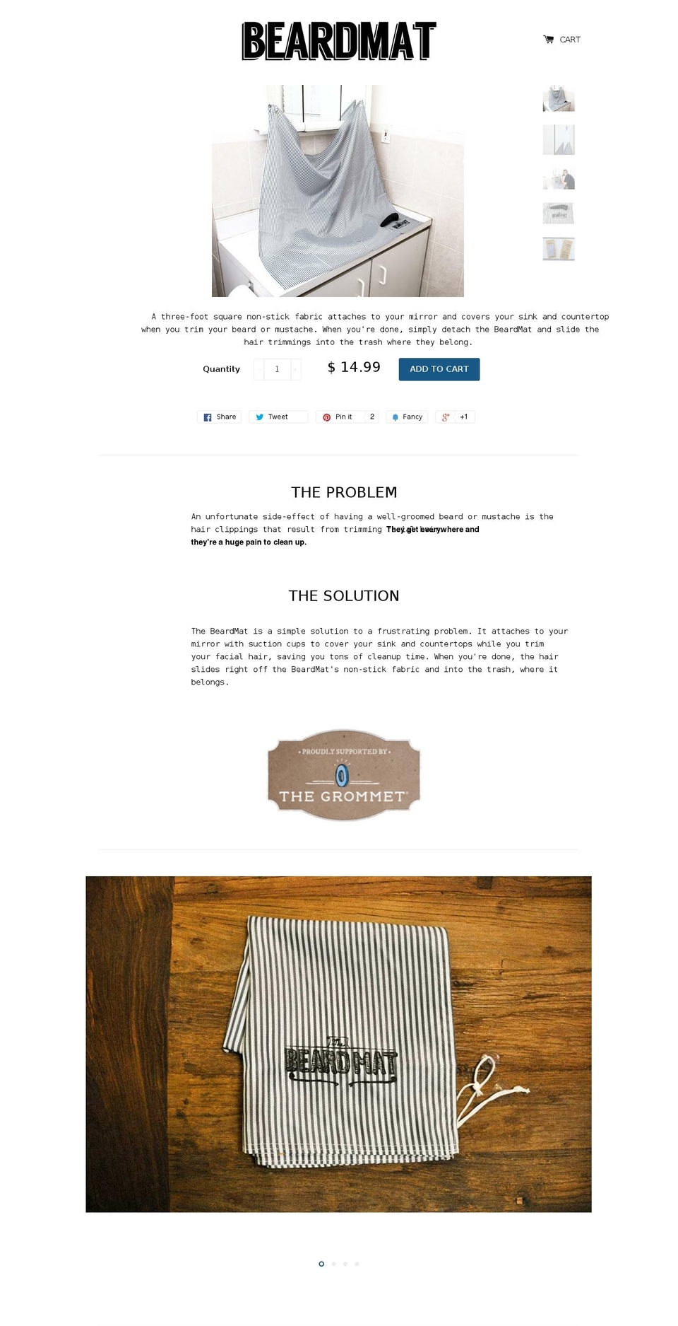 beardmat.com shopify website screenshot