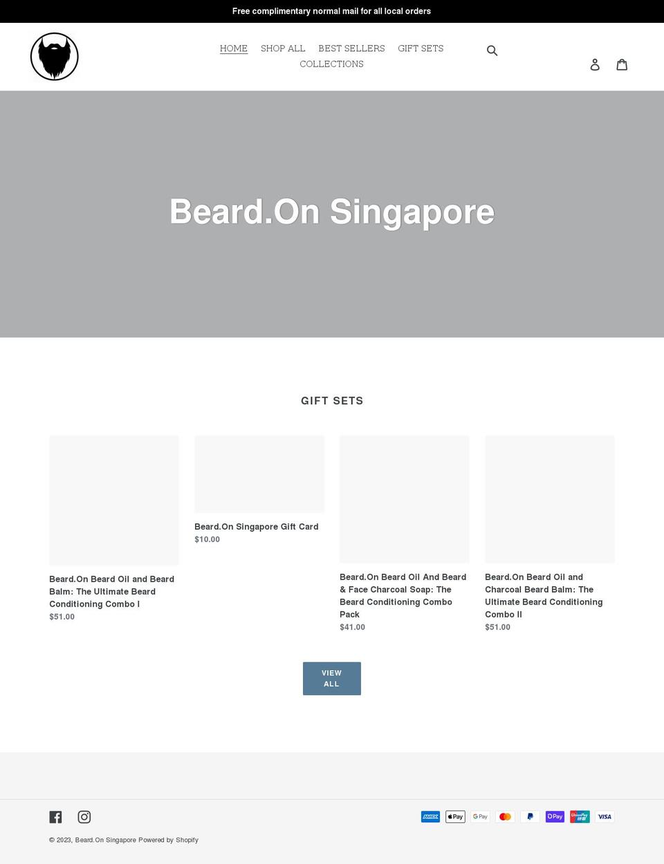 beardonsingapore.com shopify website screenshot