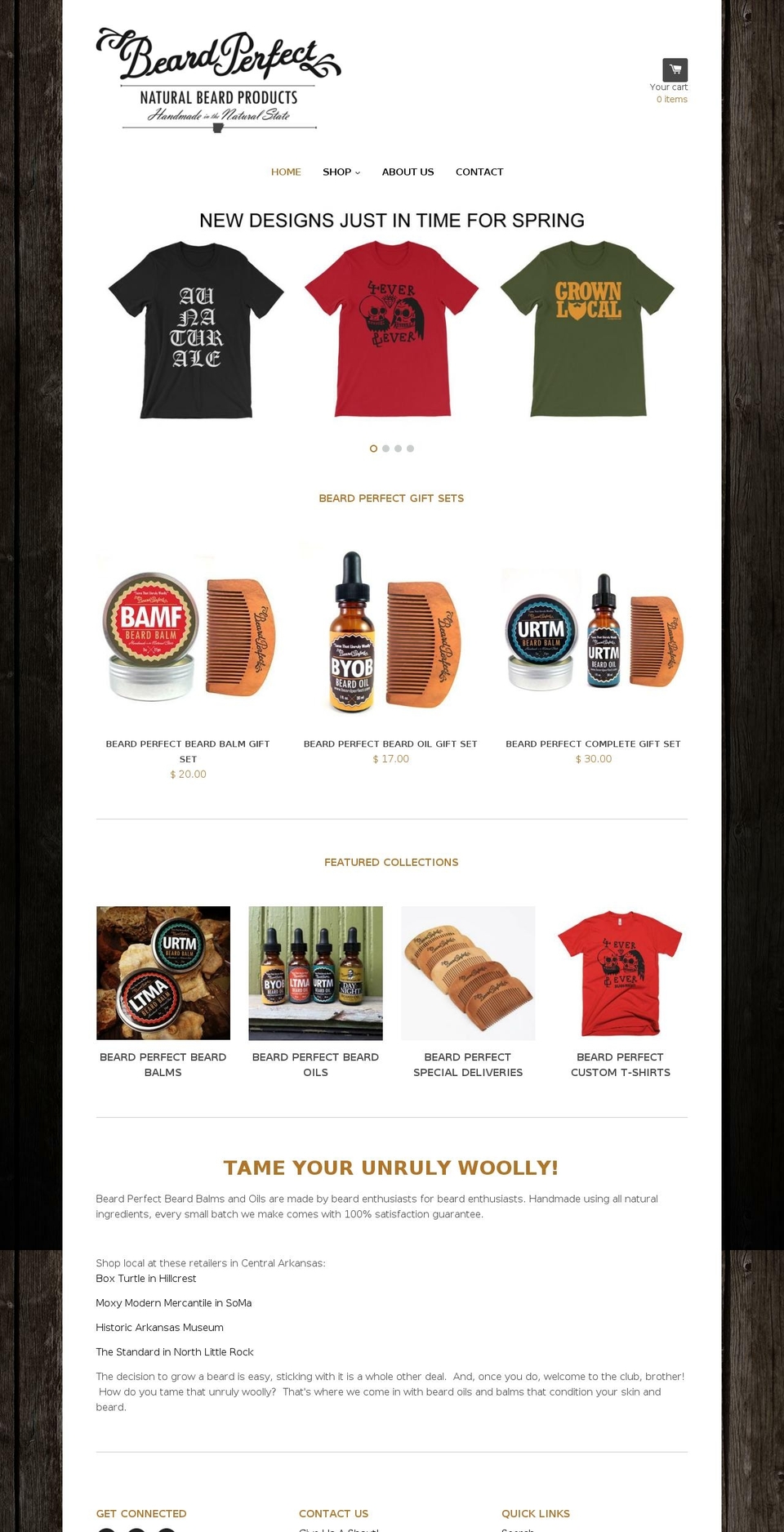 beardperfect.com shopify website screenshot