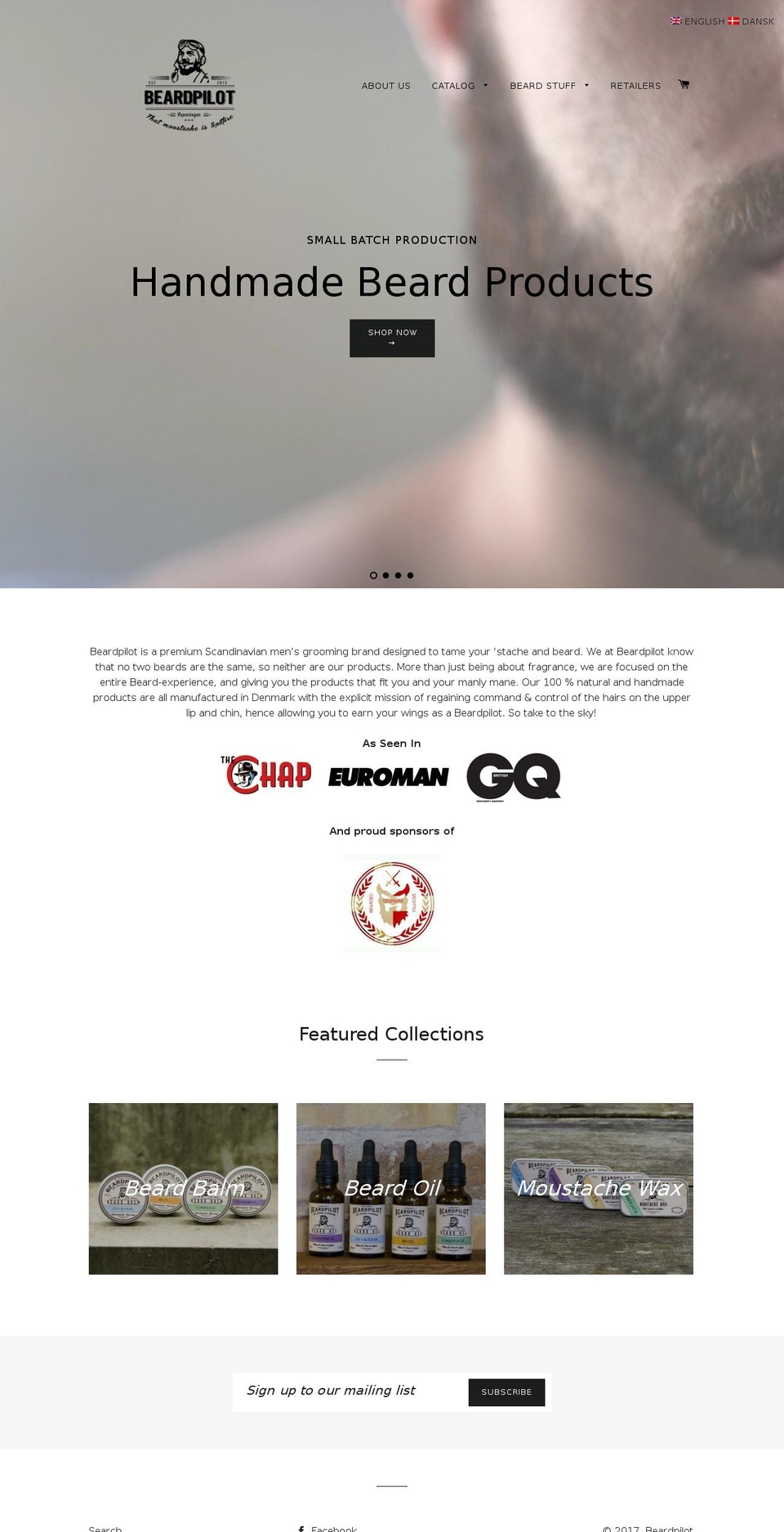 beardpilot.com shopify website screenshot