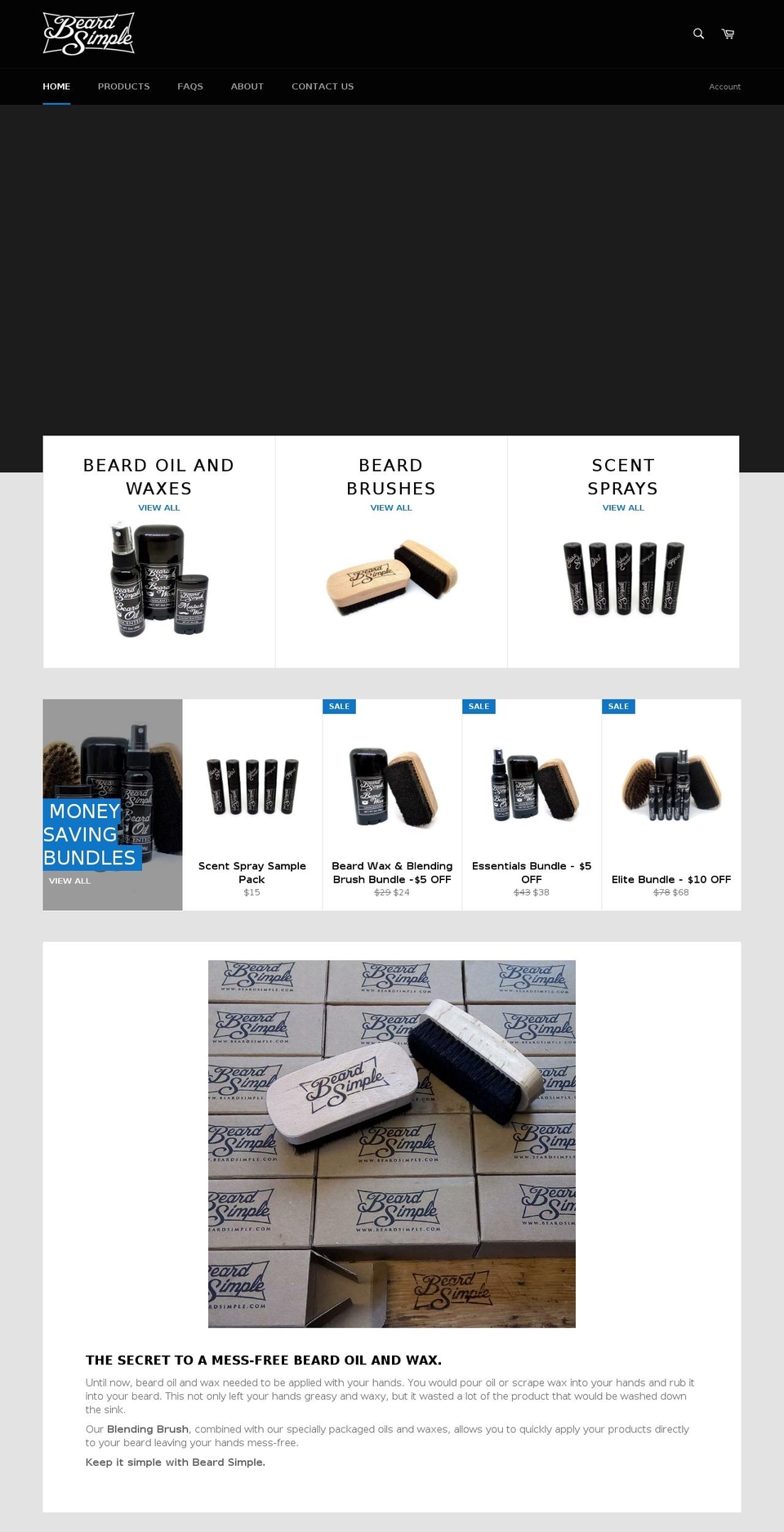 beardsimple.com — Shopify storefront screenshot