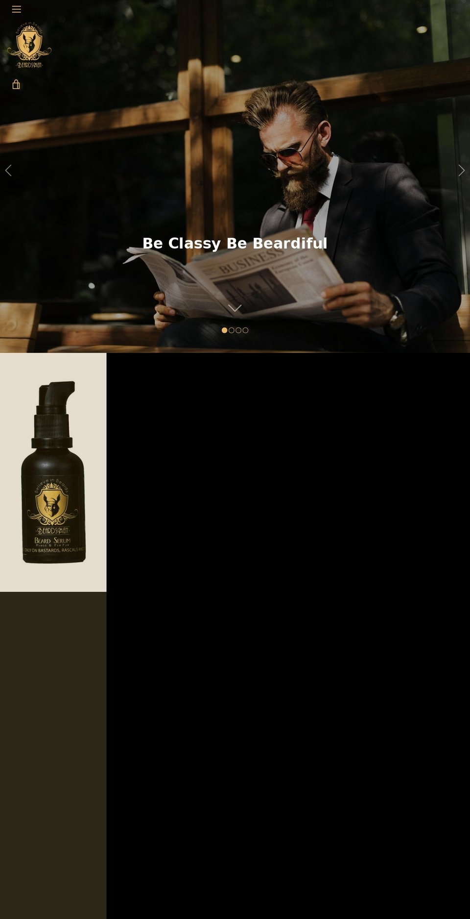 beardsmenaustralia.com — Shopify storefront screenshot