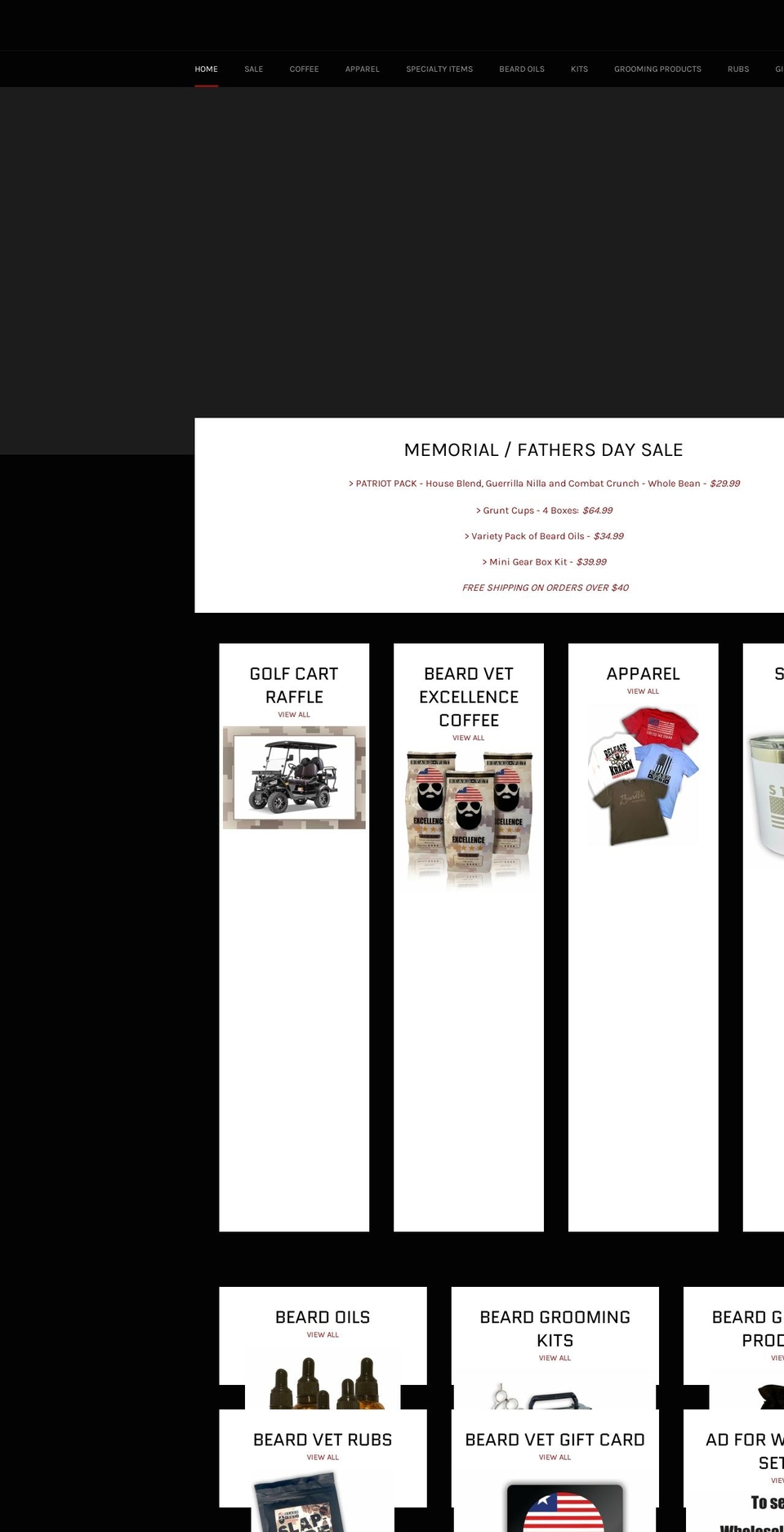 beardvet.com — Shopify storefront screenshot