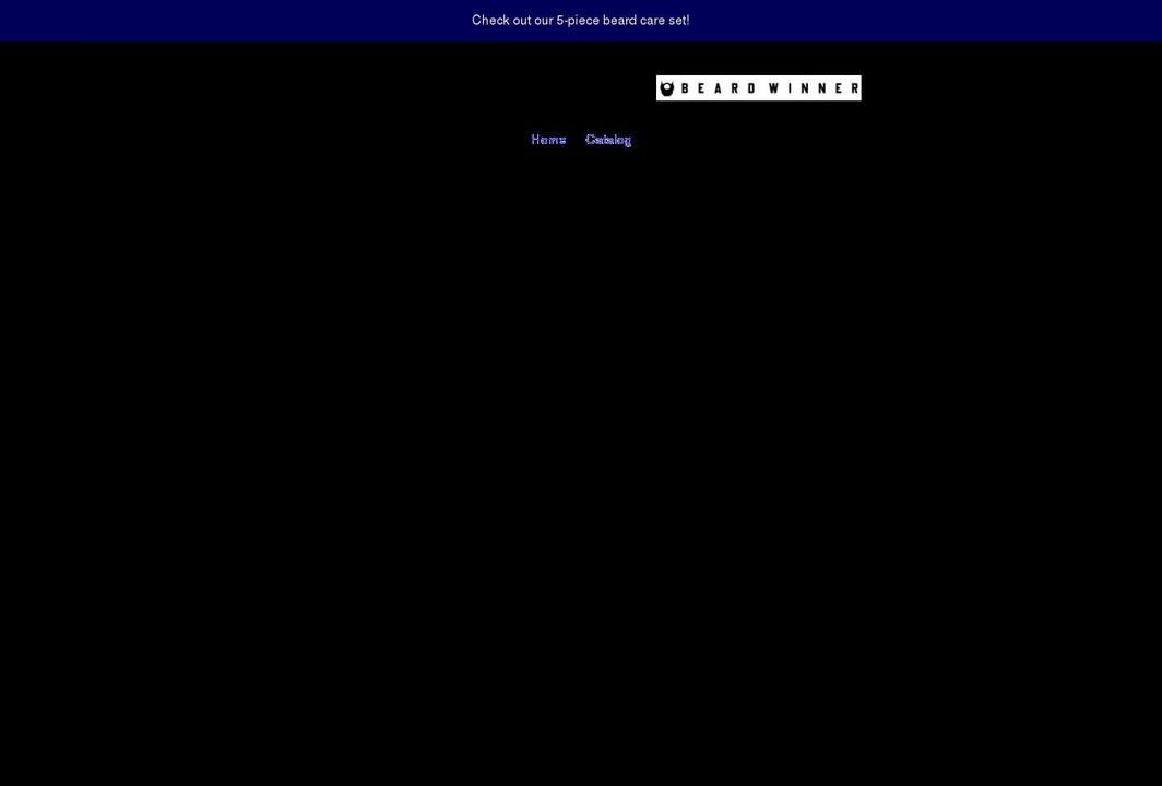 beardwinnerproducts.com shopify website screenshot