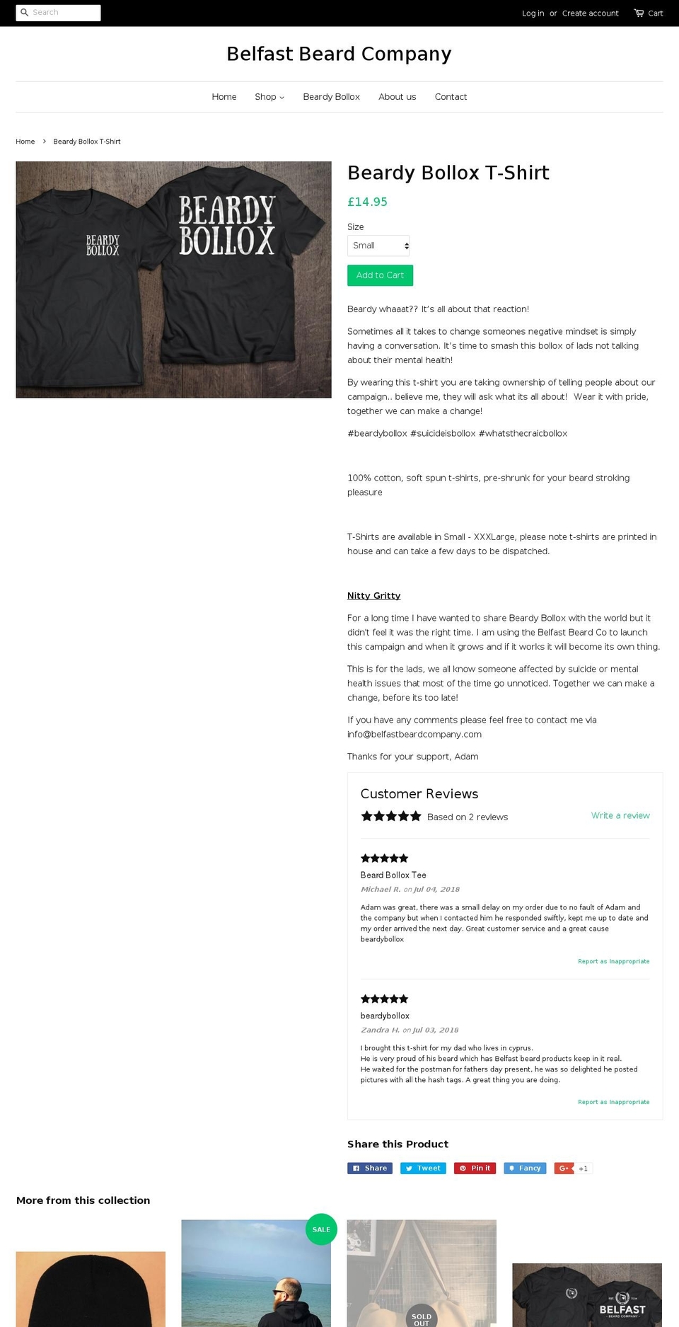 beardybollox.com — Shopify storefront screenshot