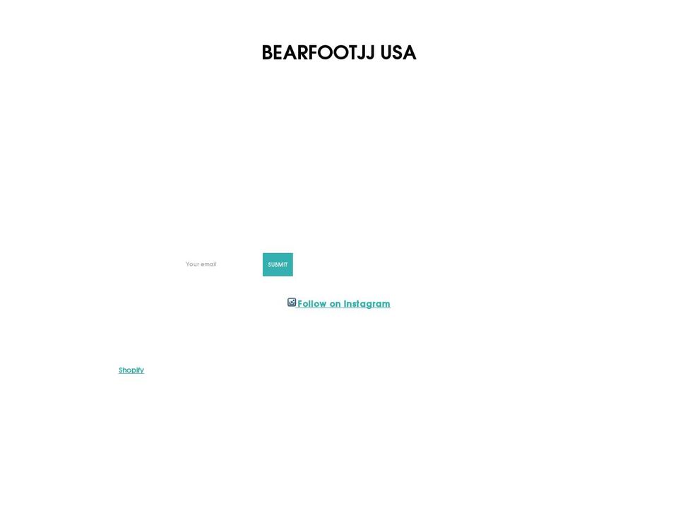 bearfootjj.com — Shopify storefront screenshot