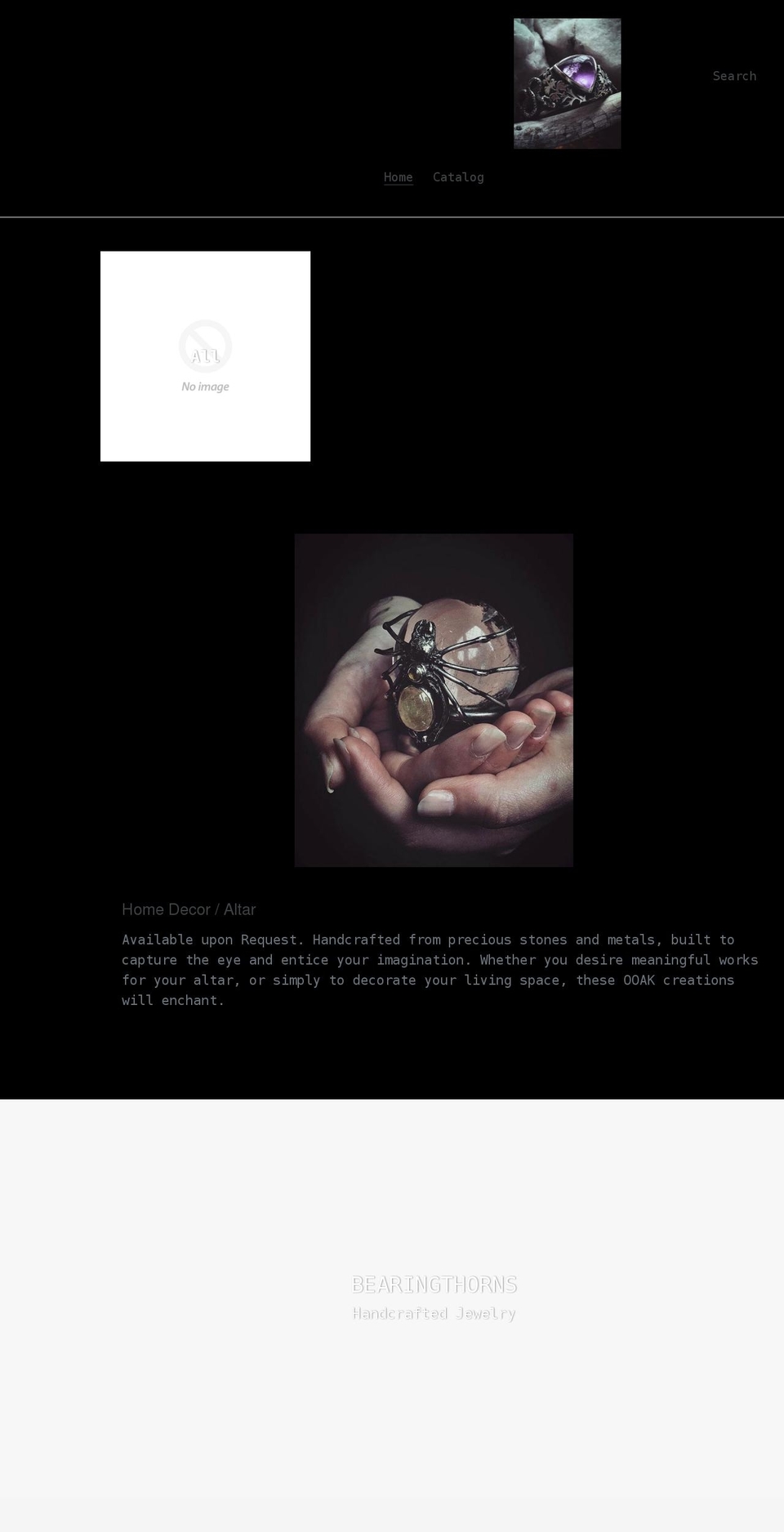 bearingthorns.myshopify.com shopify website screenshot