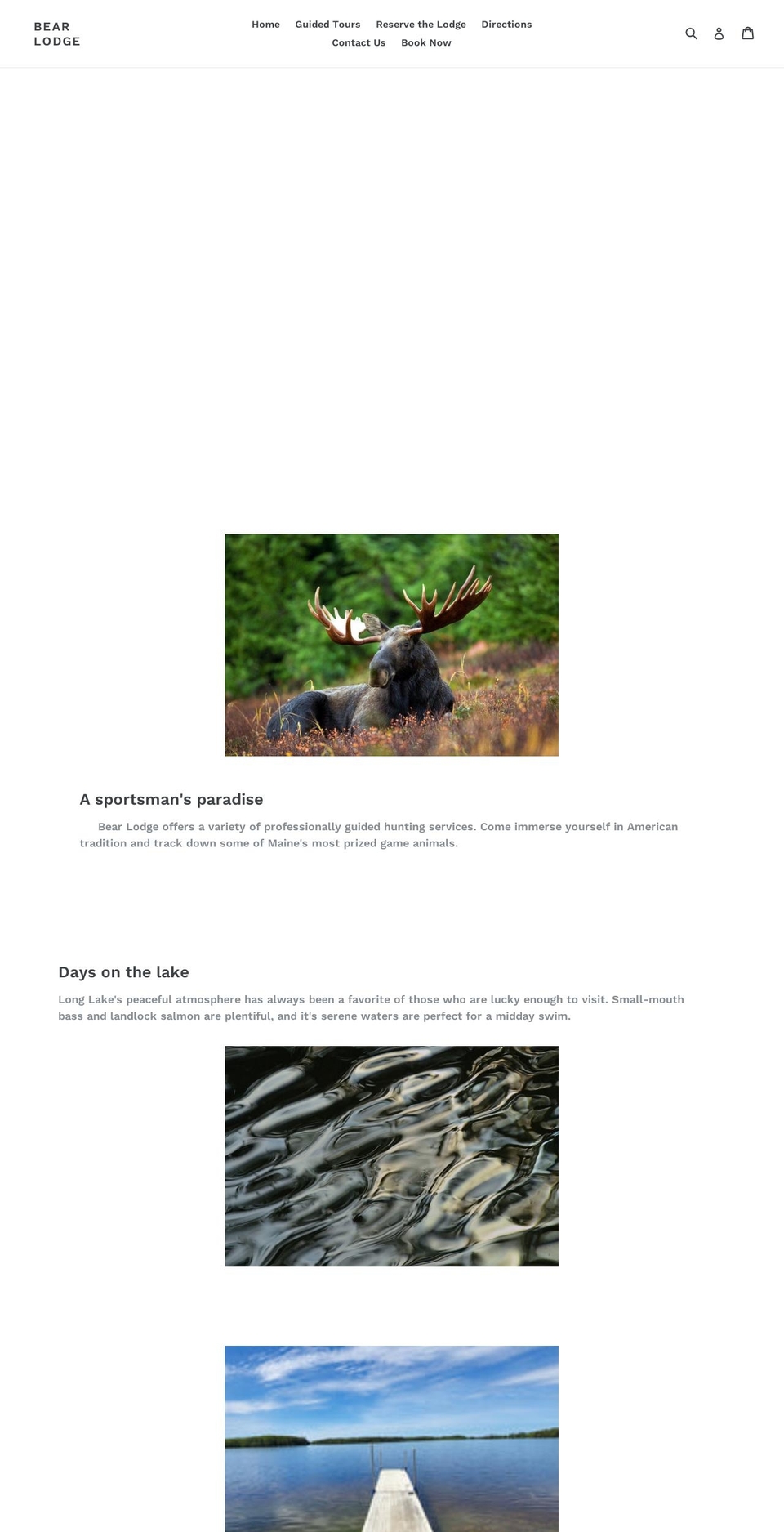 bearlodgemaine.com — Shopify storefront screenshot
