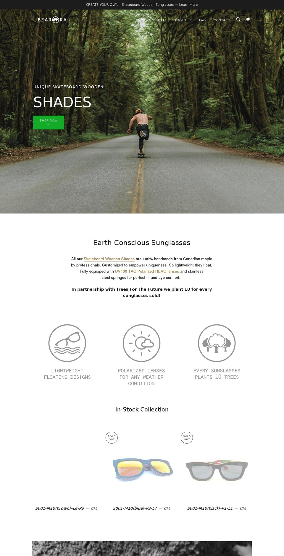 bearora.com — Shopify storefront screenshot