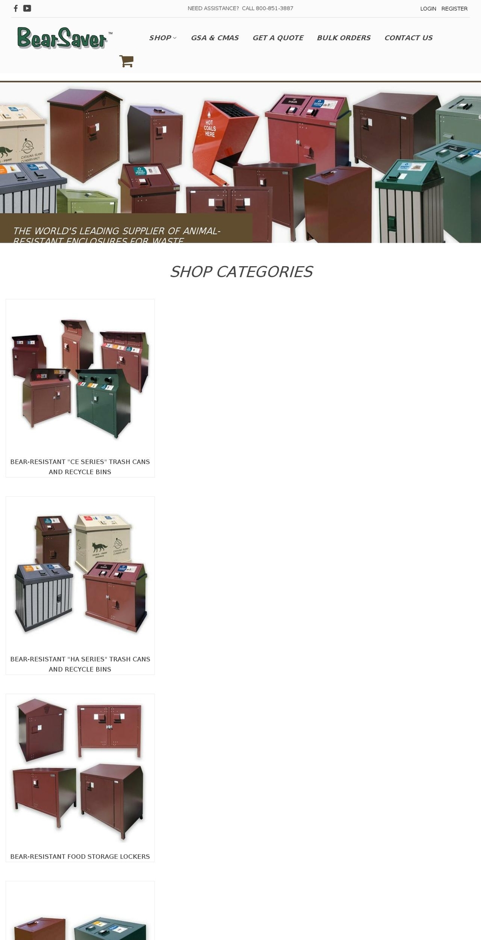 bearsaver.com — Shopify storefront screenshot