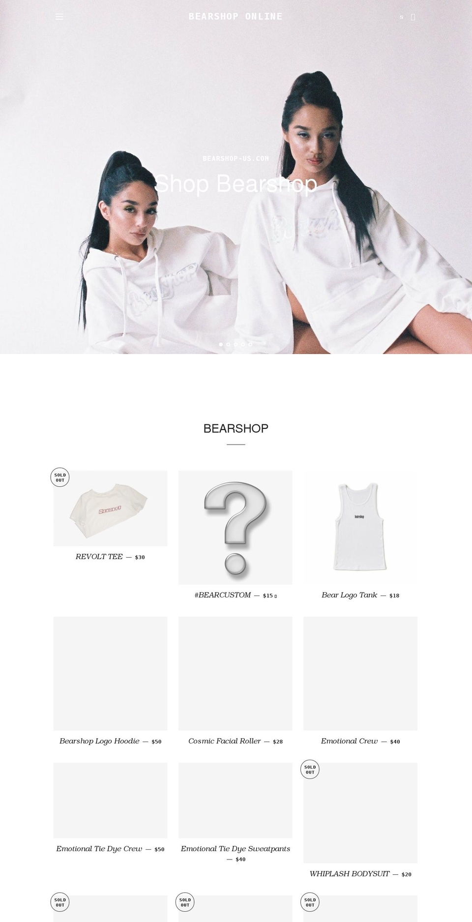 bearshop-us.com shopify website screenshot