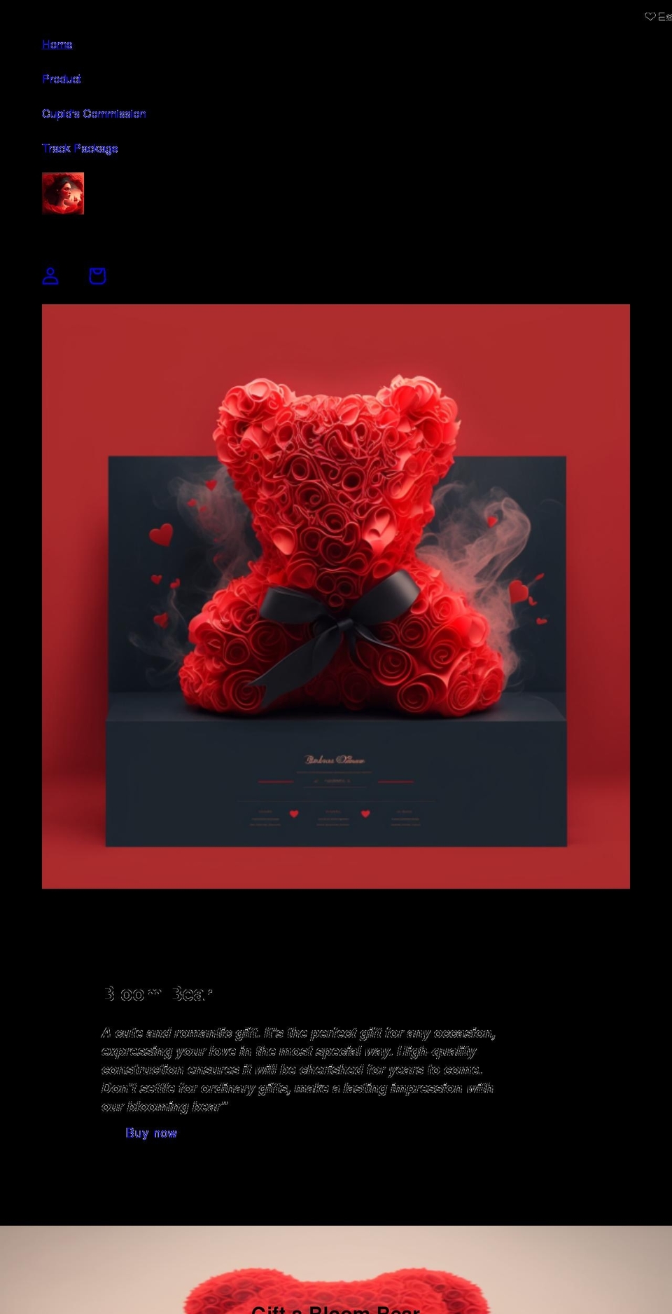 bearsinbloom.com shopify website screenshot