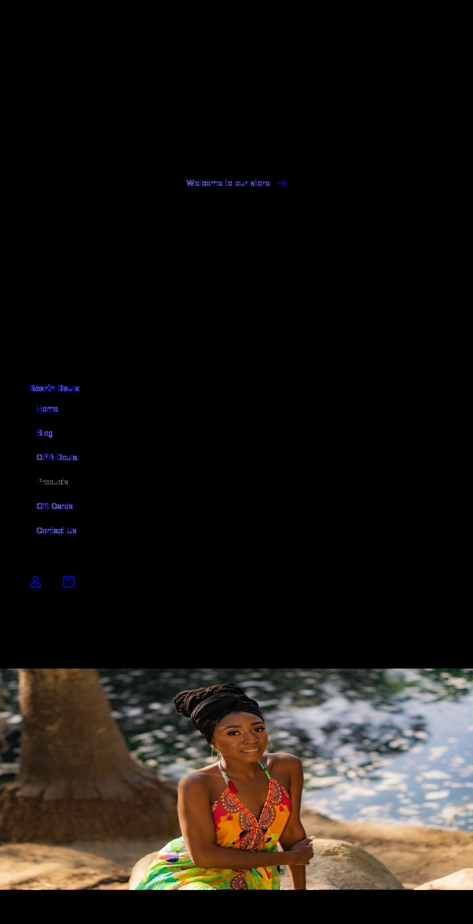 bearthdoula.com shopify website screenshot